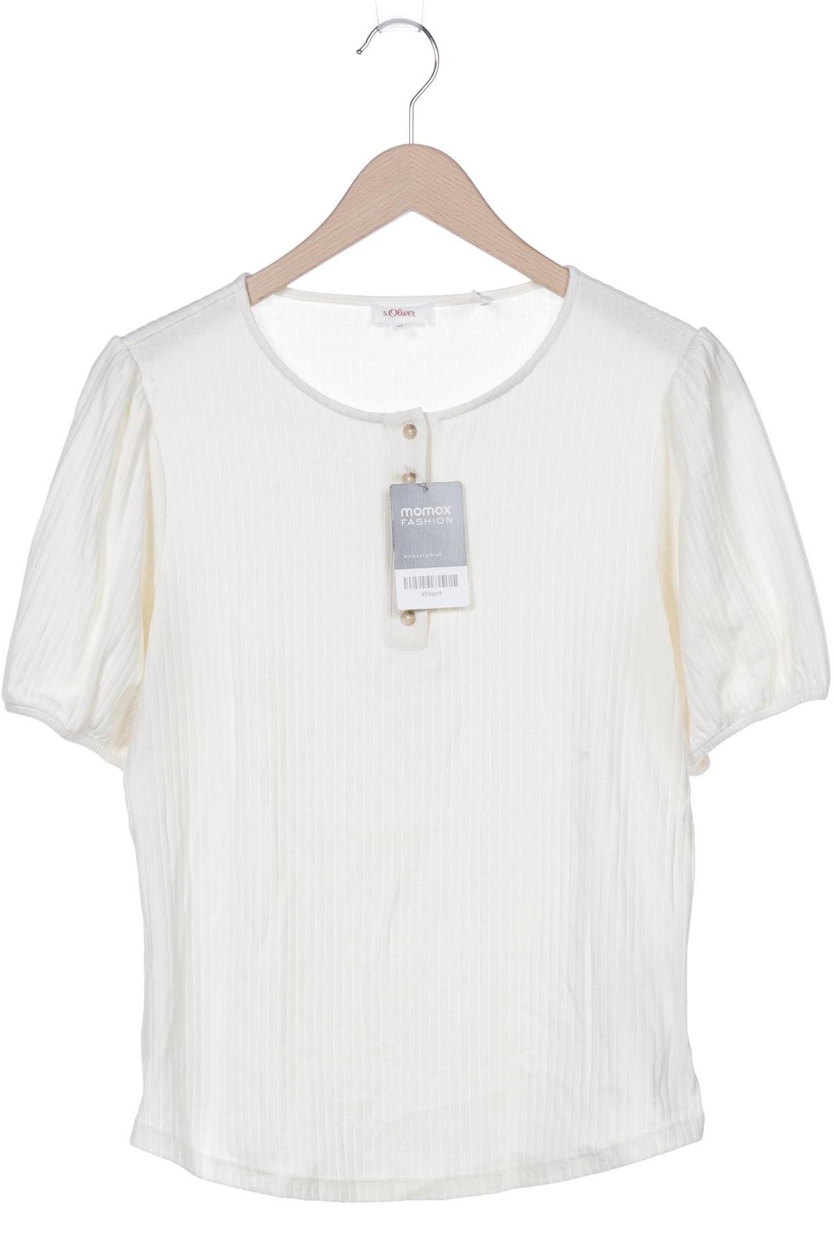 

s.Oliver Damen T-Shirt, cremeweiß, Gr. 42