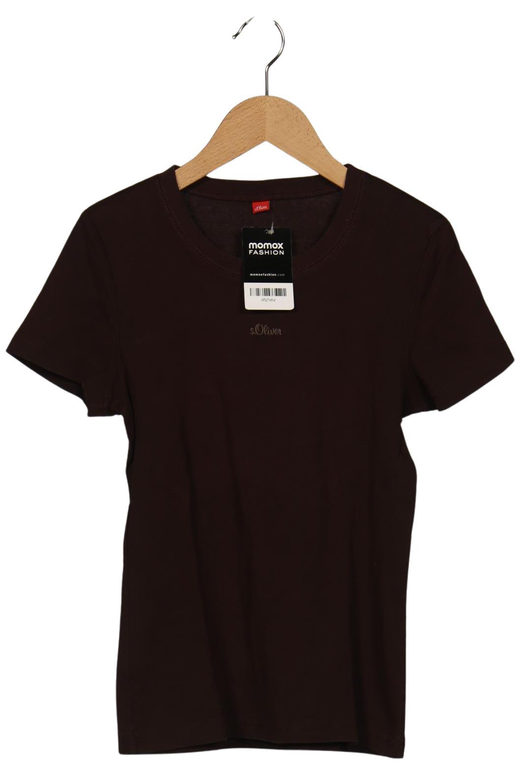 

s.Oliver Damen T-Shirt, braun, Gr. 38