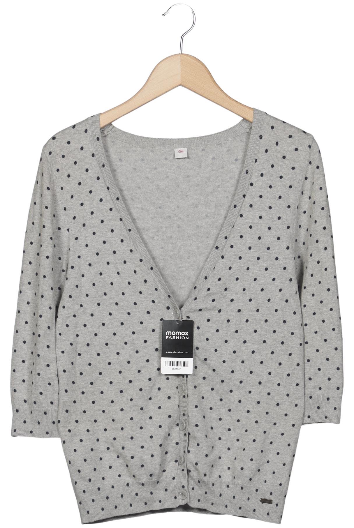 

s.Oliver Damen Strickjacke, grau, Gr. 38