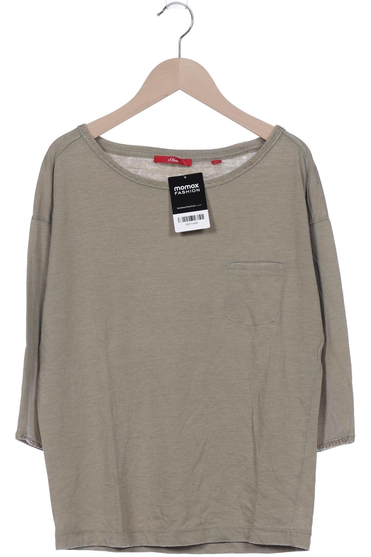 

s.Oliver Damen Langarmshirt, grün, Gr. 34