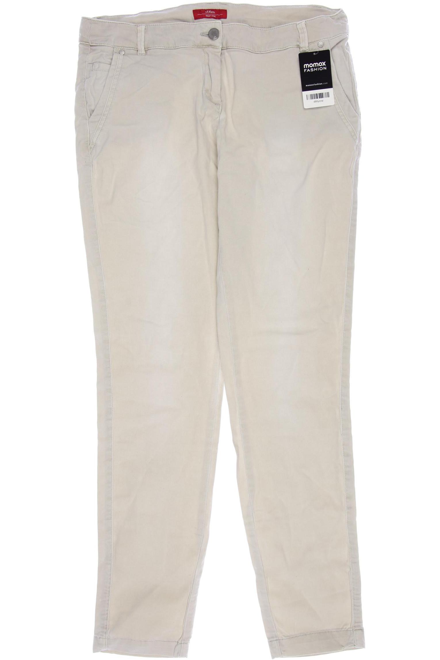 

s.Oliver Damen Jeans, cremeweiß