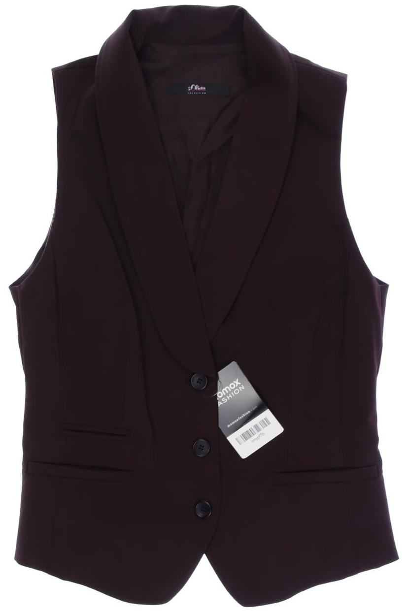 

s.Oliver Damen Weste, braun, Gr. 34