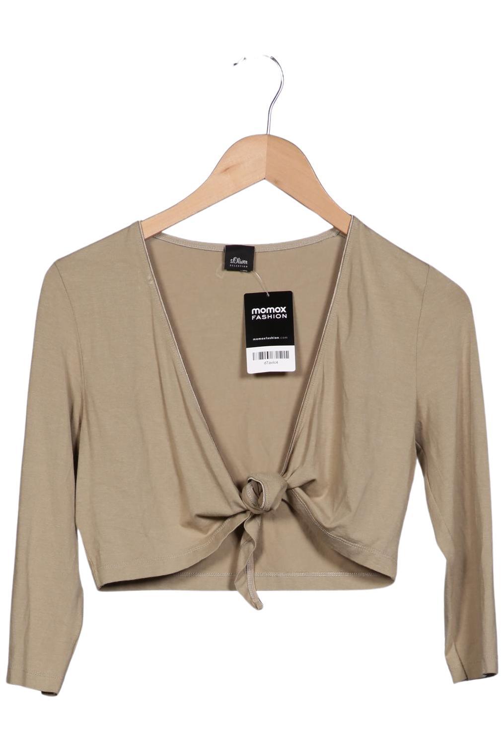 

s.Oliver Damen Strickjacke, beige, Gr. 36