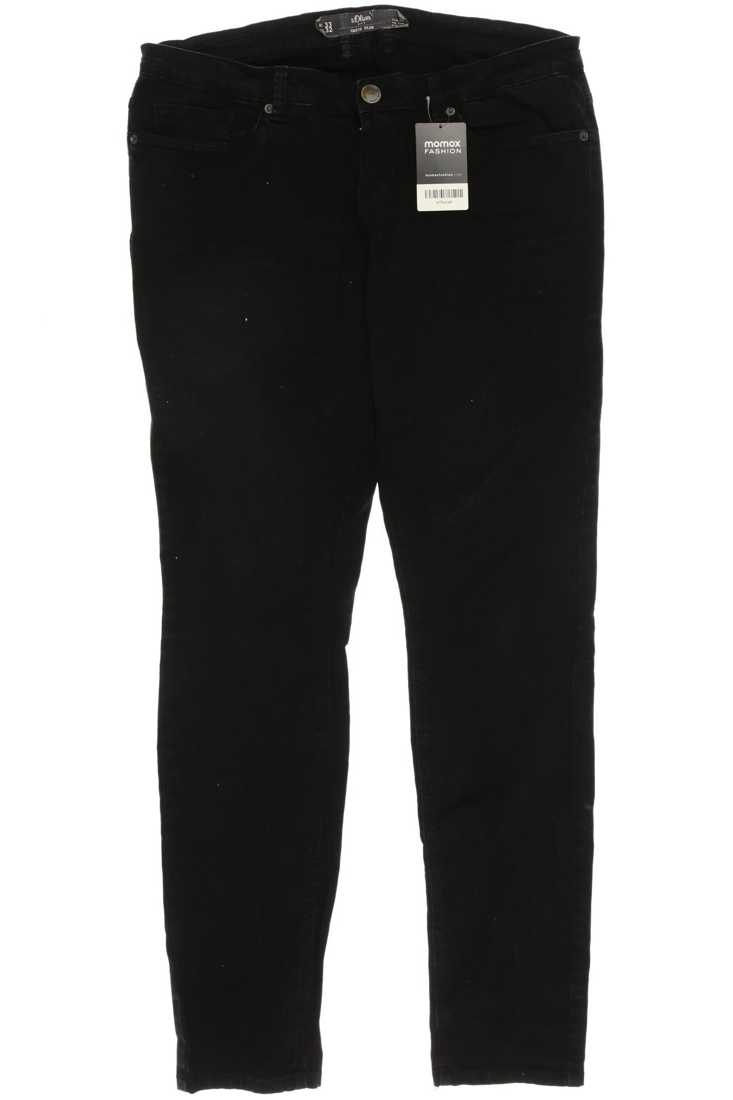 

s.Oliver Damen Jeans, schwarz, Gr. 33