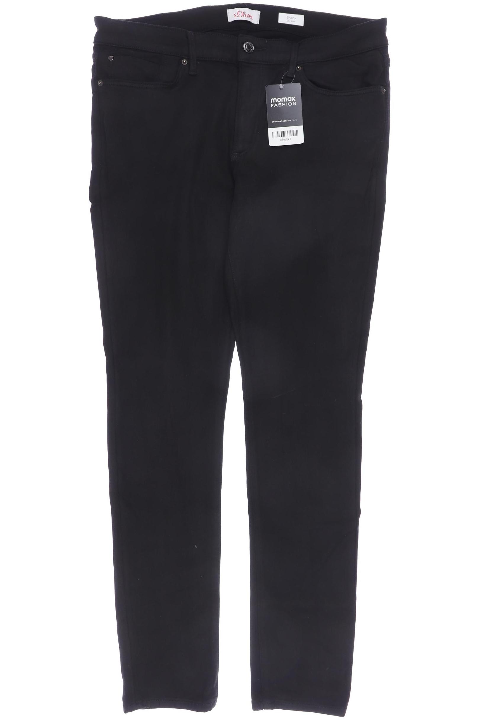 

s.Oliver Damen Jeans, schwarz