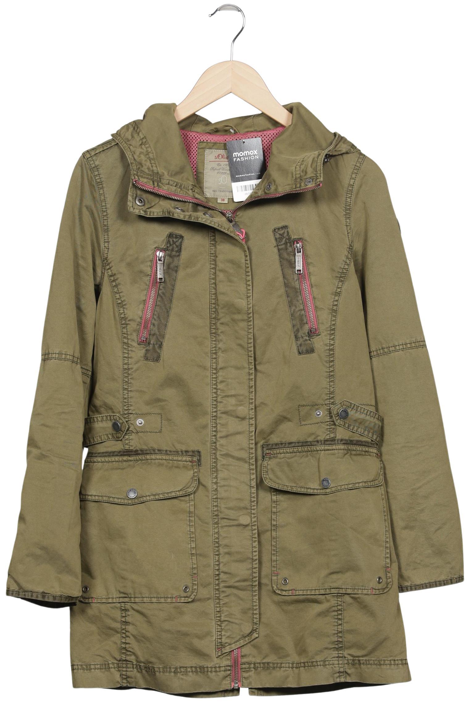 

s.Oliver Damen Mantel, grün, Gr. 38