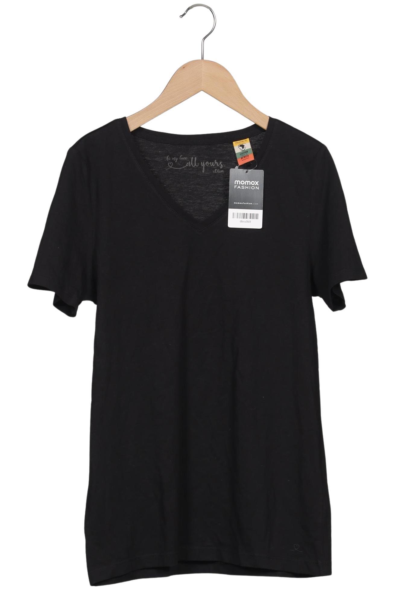 

s.Oliver Damen T-Shirt, schwarz, Gr. 36
