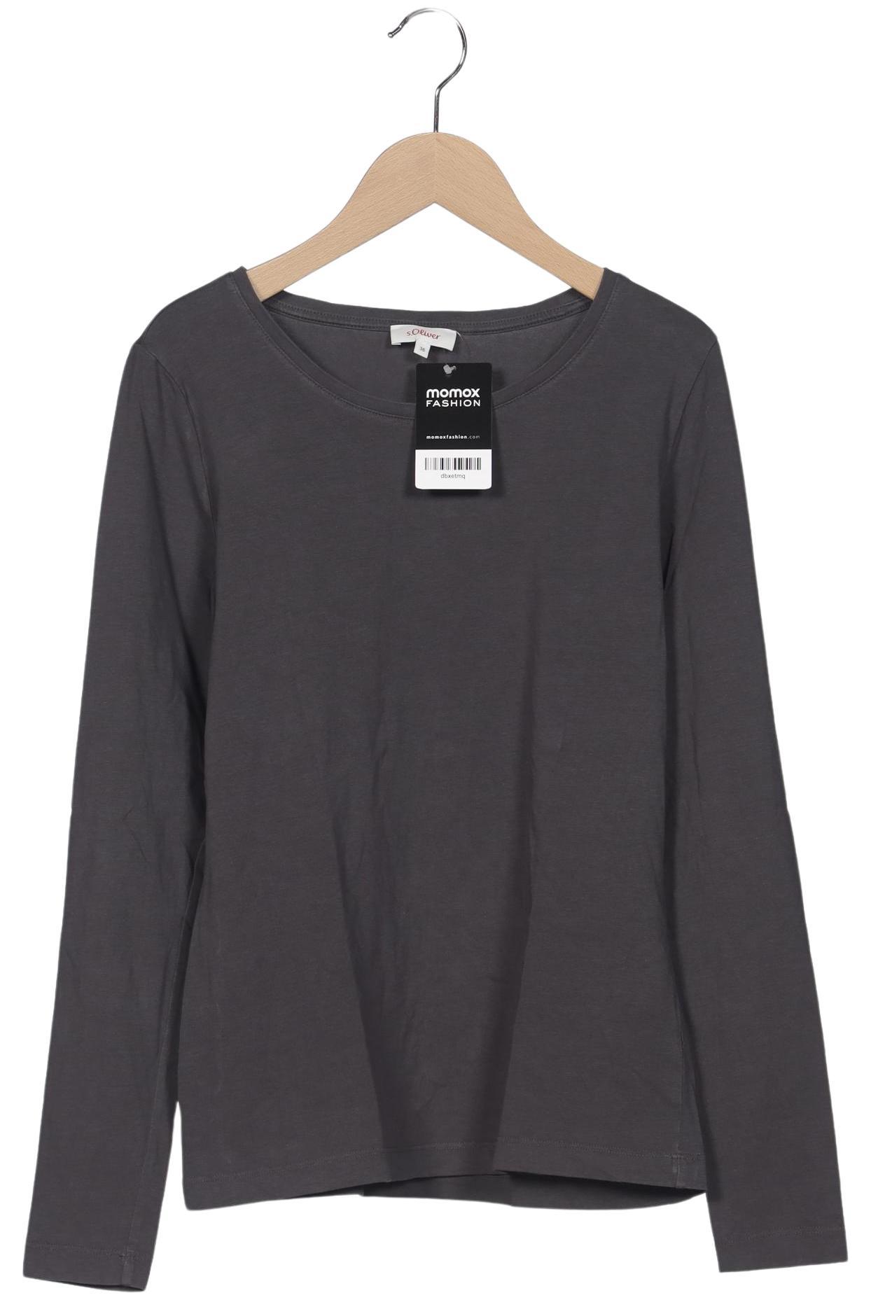 

s.Oliver Damen Langarmshirt, grau, Gr. 36