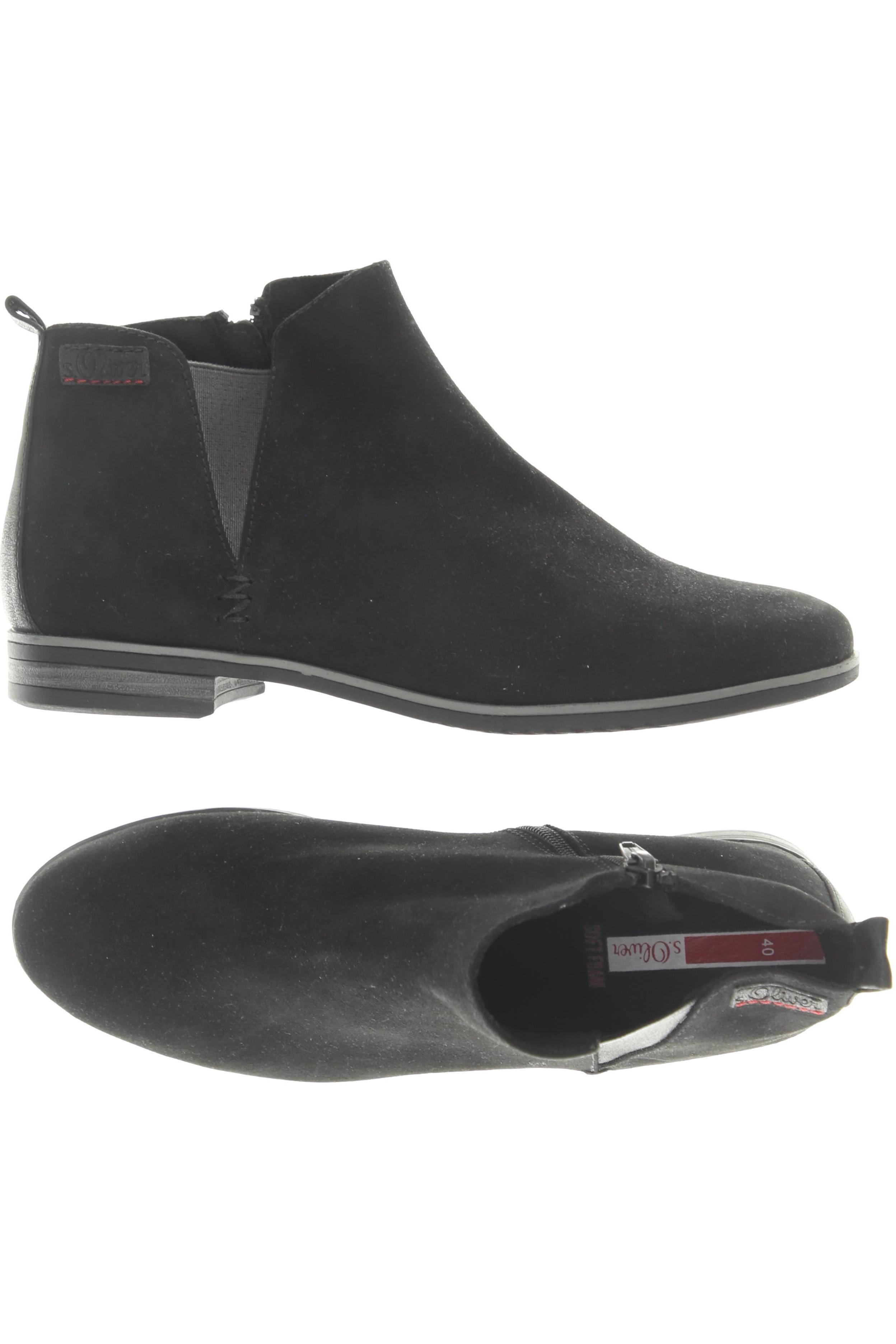 

s.Oliver Damen Stiefelette, schwarz, Gr. 40