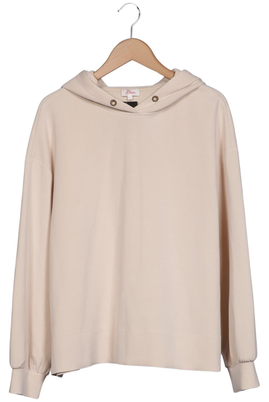 

s.Oliver Damen Kapuzenpullover, beige, Gr. 42