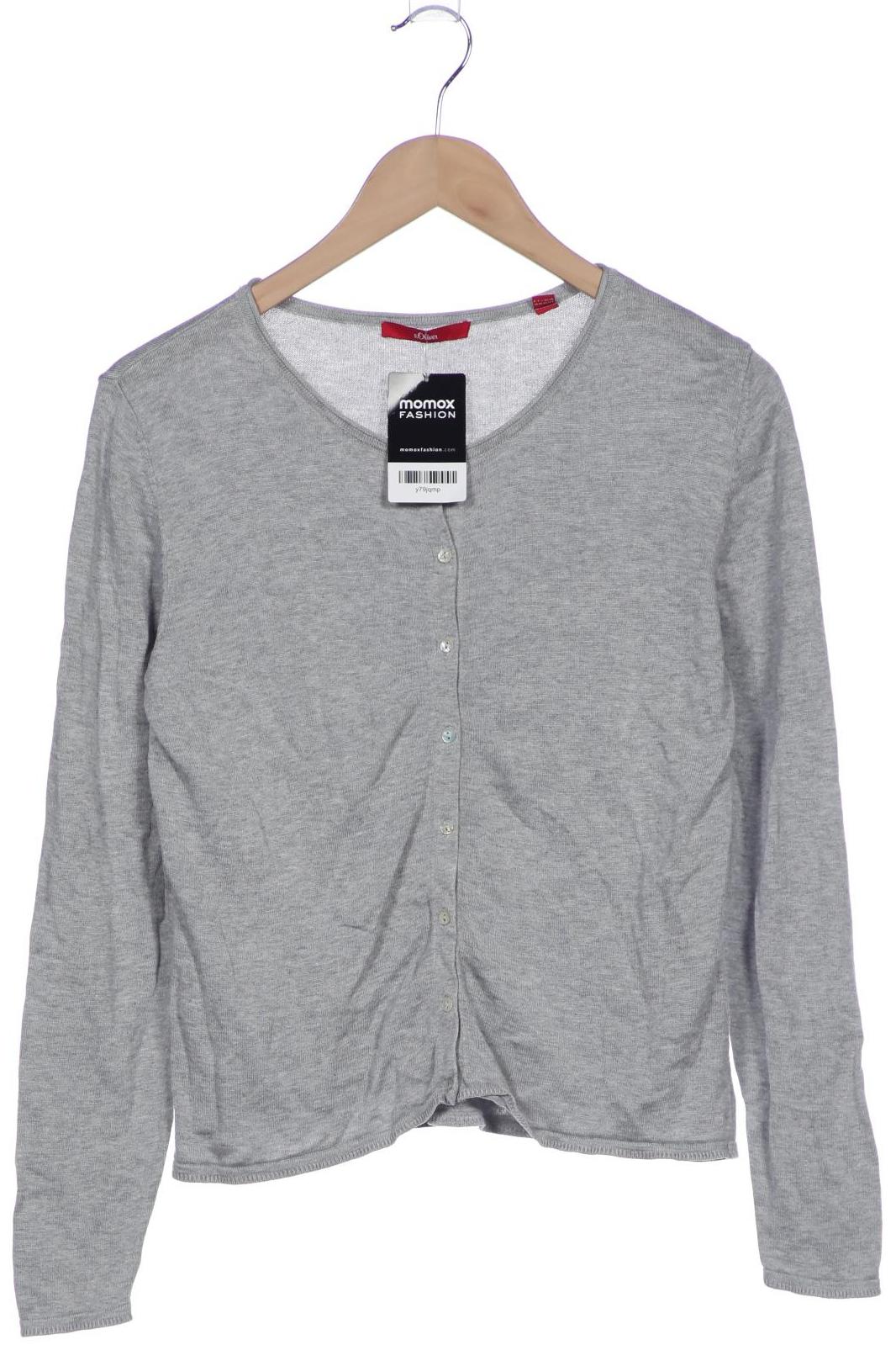 

s.Oliver Damen Strickjacke, grau, Gr. 38