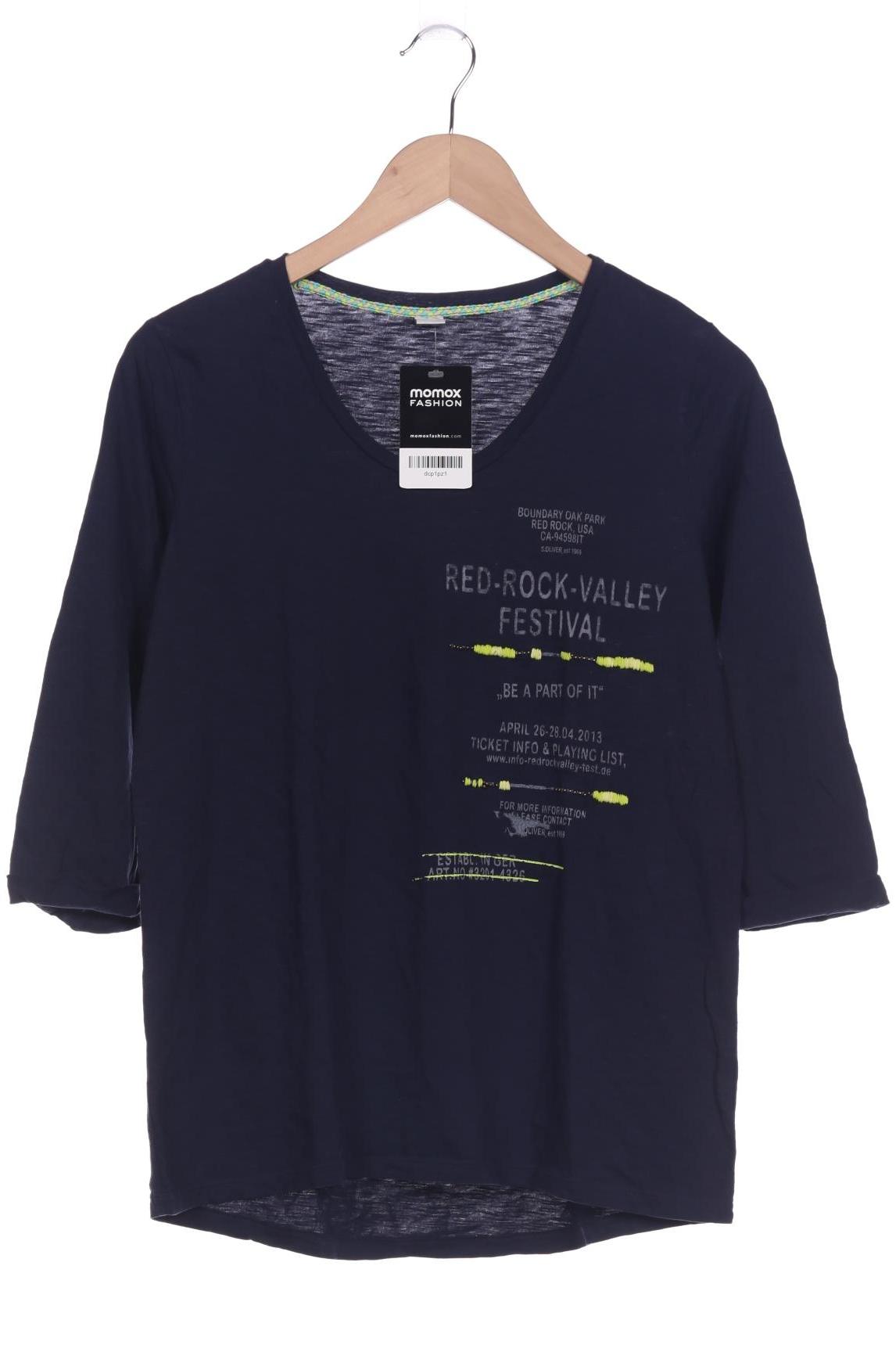 

s.Oliver Damen Langarmshirt, marineblau, Gr. 38