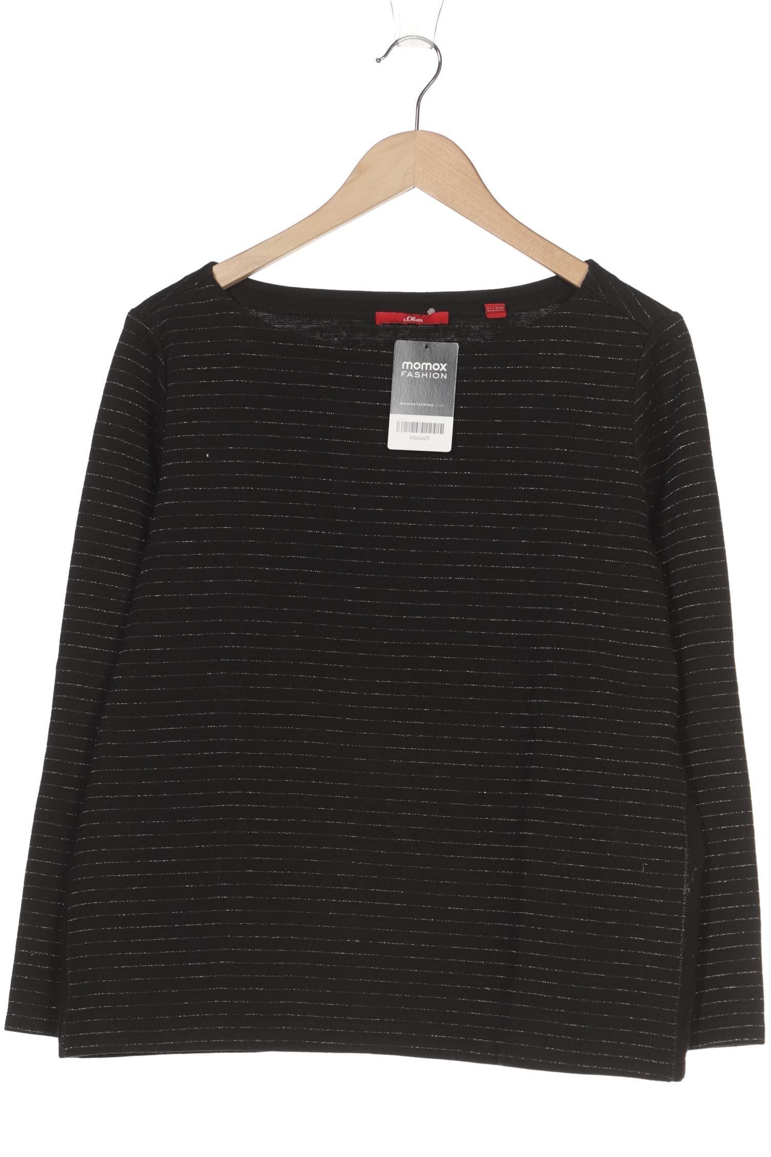 

s.Oliver Damen Langarmshirt, schwarz, Gr. 44