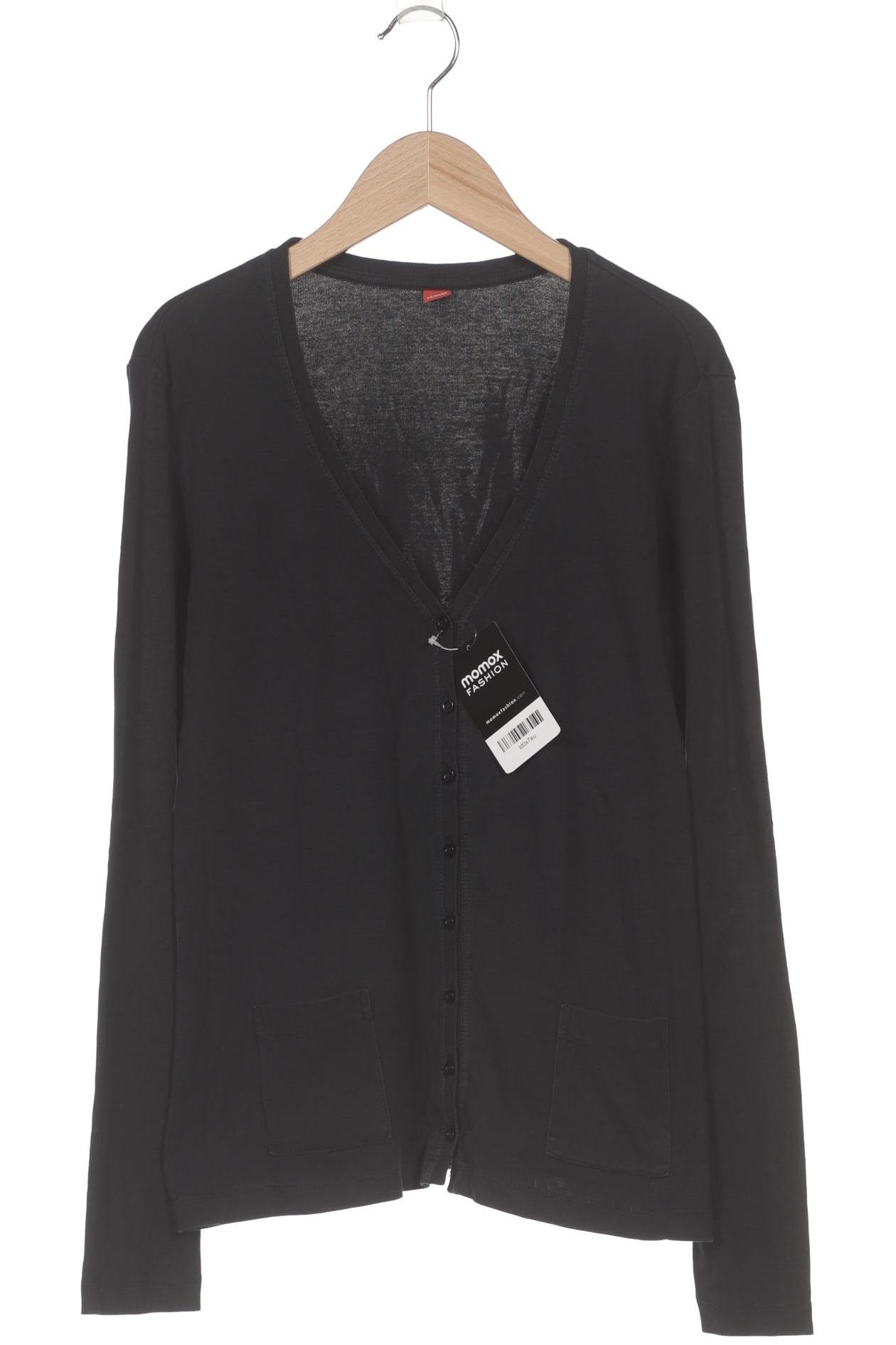 

s.Oliver Damen Strickjacke, schwarz, Gr. 42