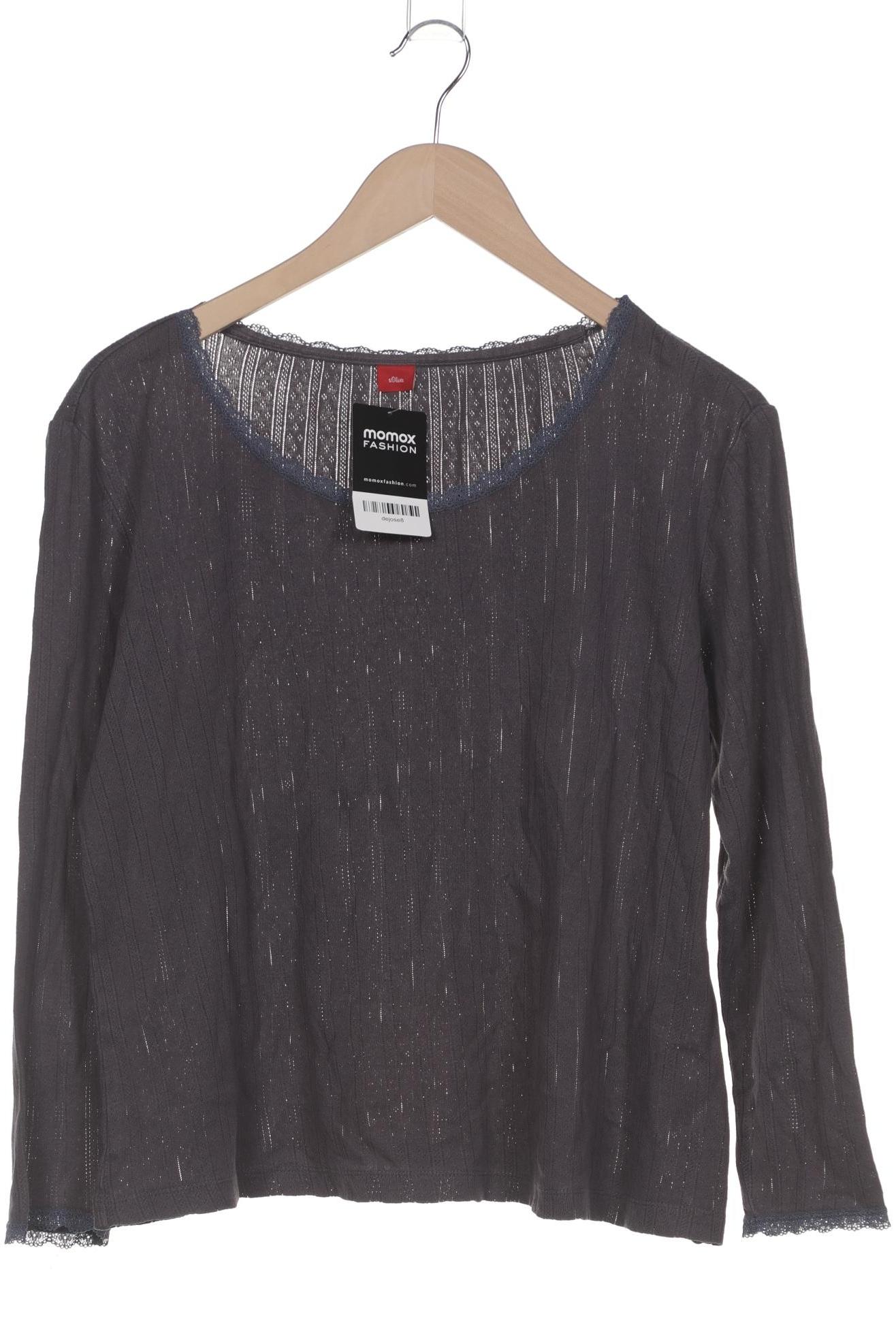 

s.Oliver Damen Langarmshirt, grau, Gr. 44