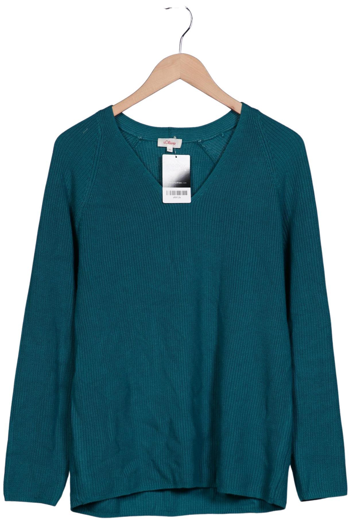 

s.Oliver Damen Pullover, türkis, Gr. 42