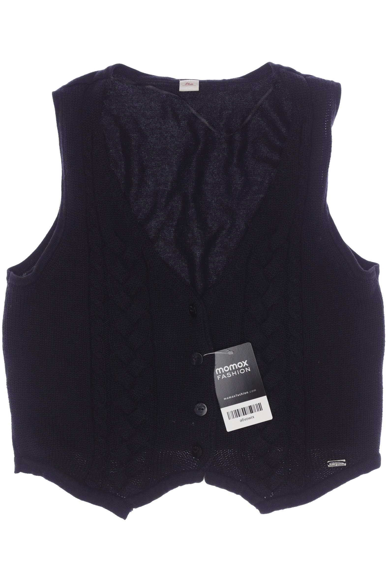 

s.Oliver Damen Weste, schwarz, Gr. 38