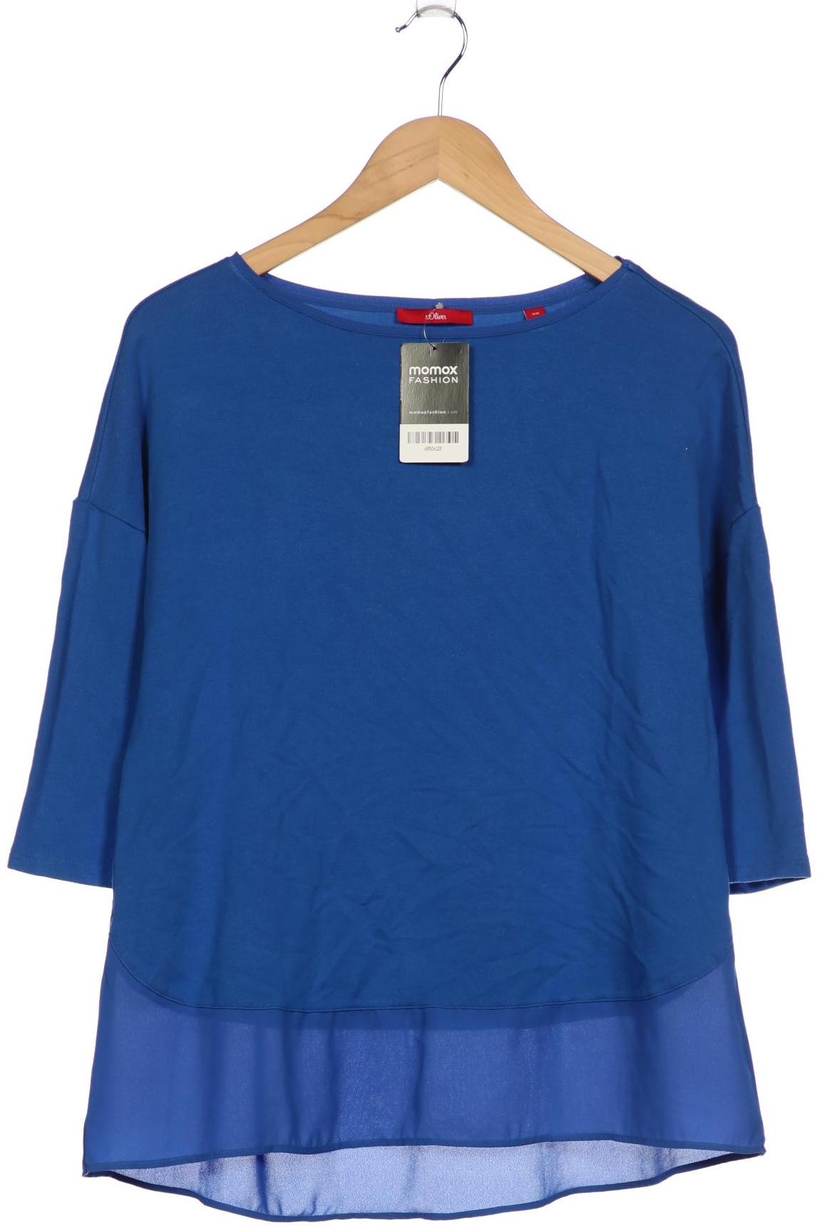 

s.Oliver Damen Langarmshirt, blau, Gr. 38