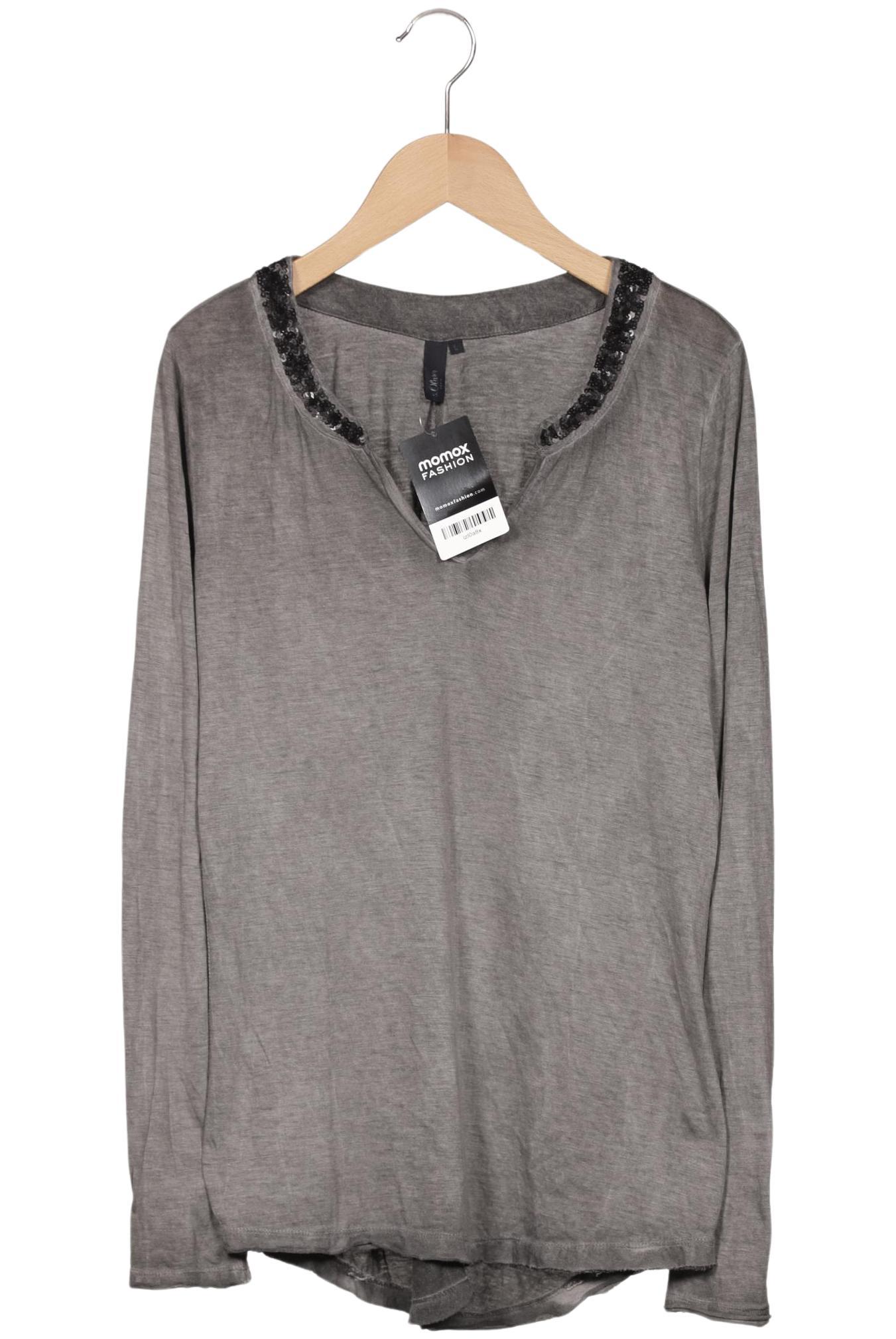 

s.Oliver Damen Langarmshirt, grau, Gr. 42