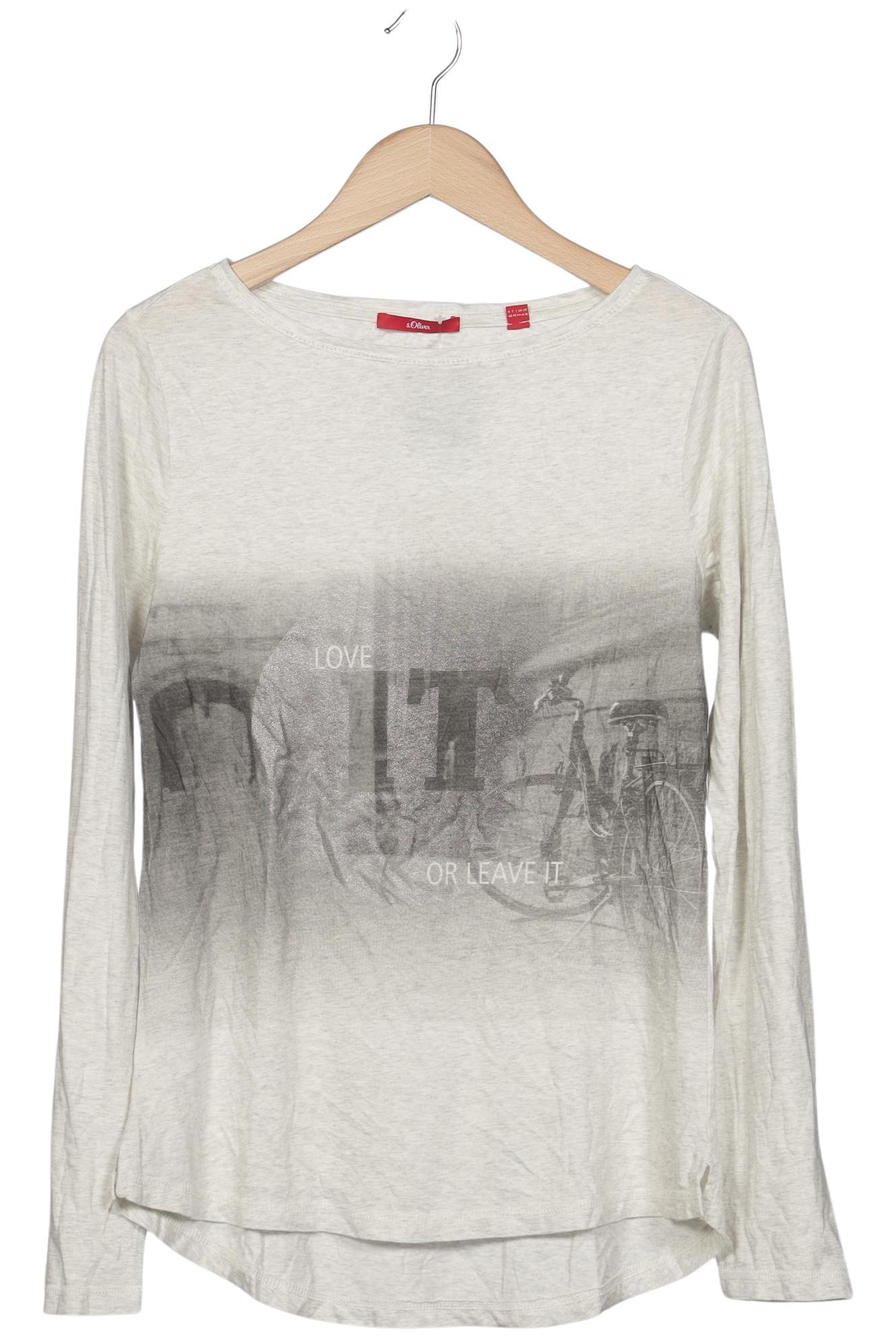 

s.Oliver Damen Langarmshirt, grau, Gr. 40