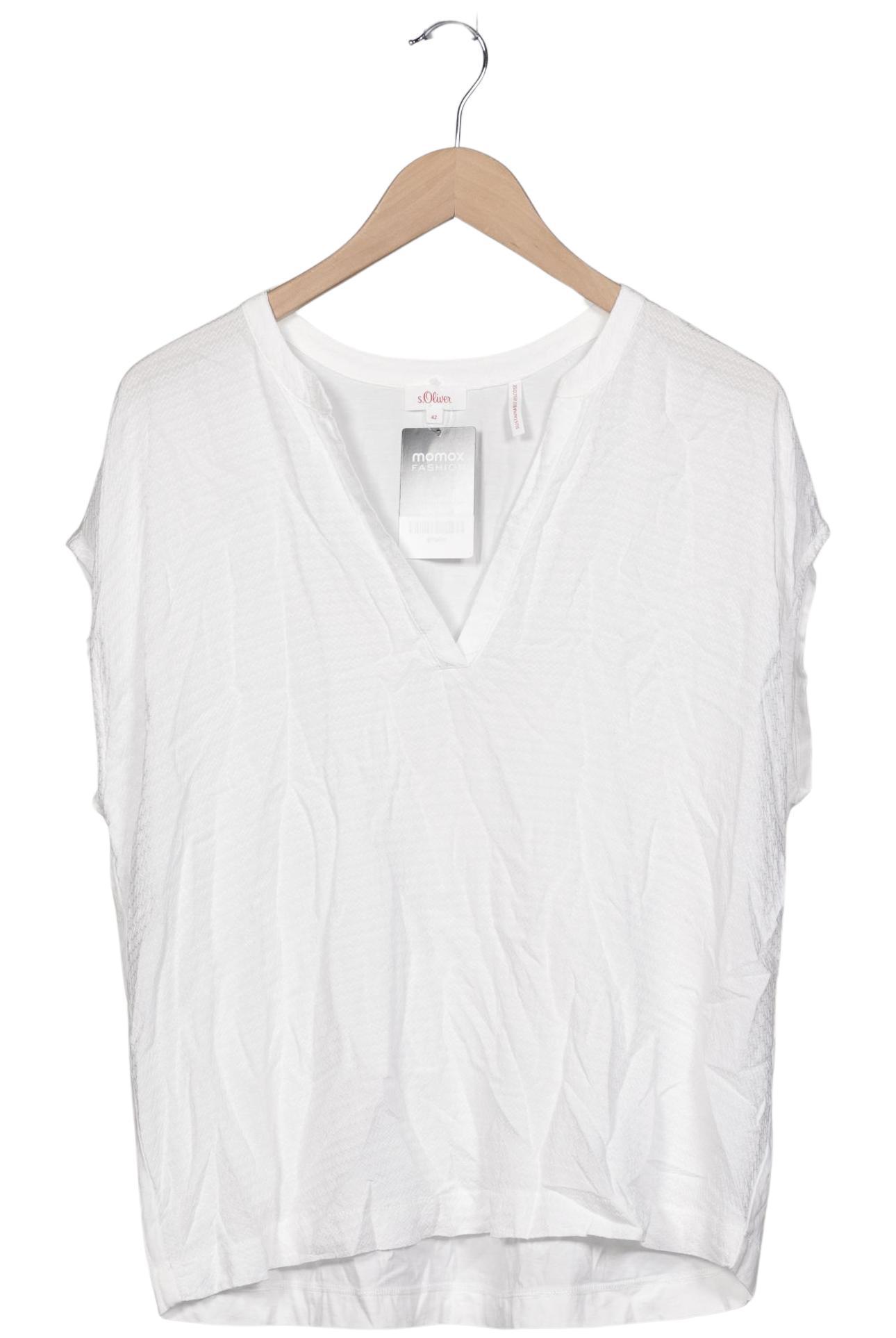 

s.Oliver Damen Bluse, weiß, Gr. 42
