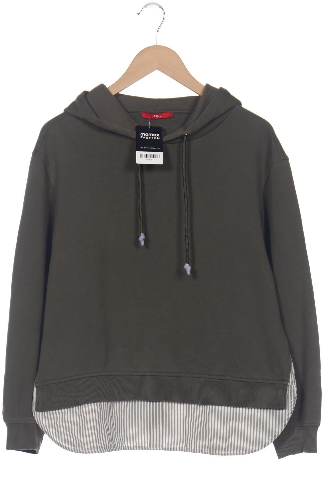 

s.Oliver Damen Kapuzenpullover, grün, Gr. 38