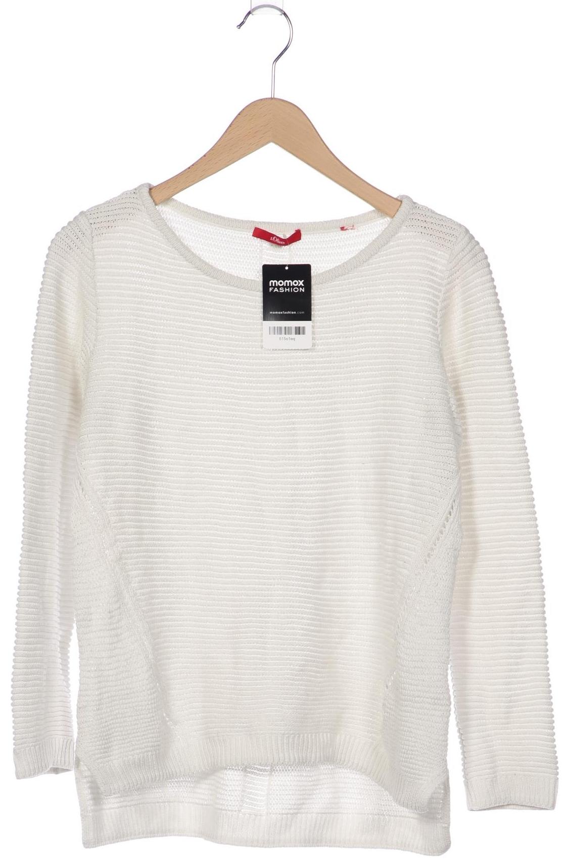 

s.Oliver Damen Pullover, weiß, Gr. 42
