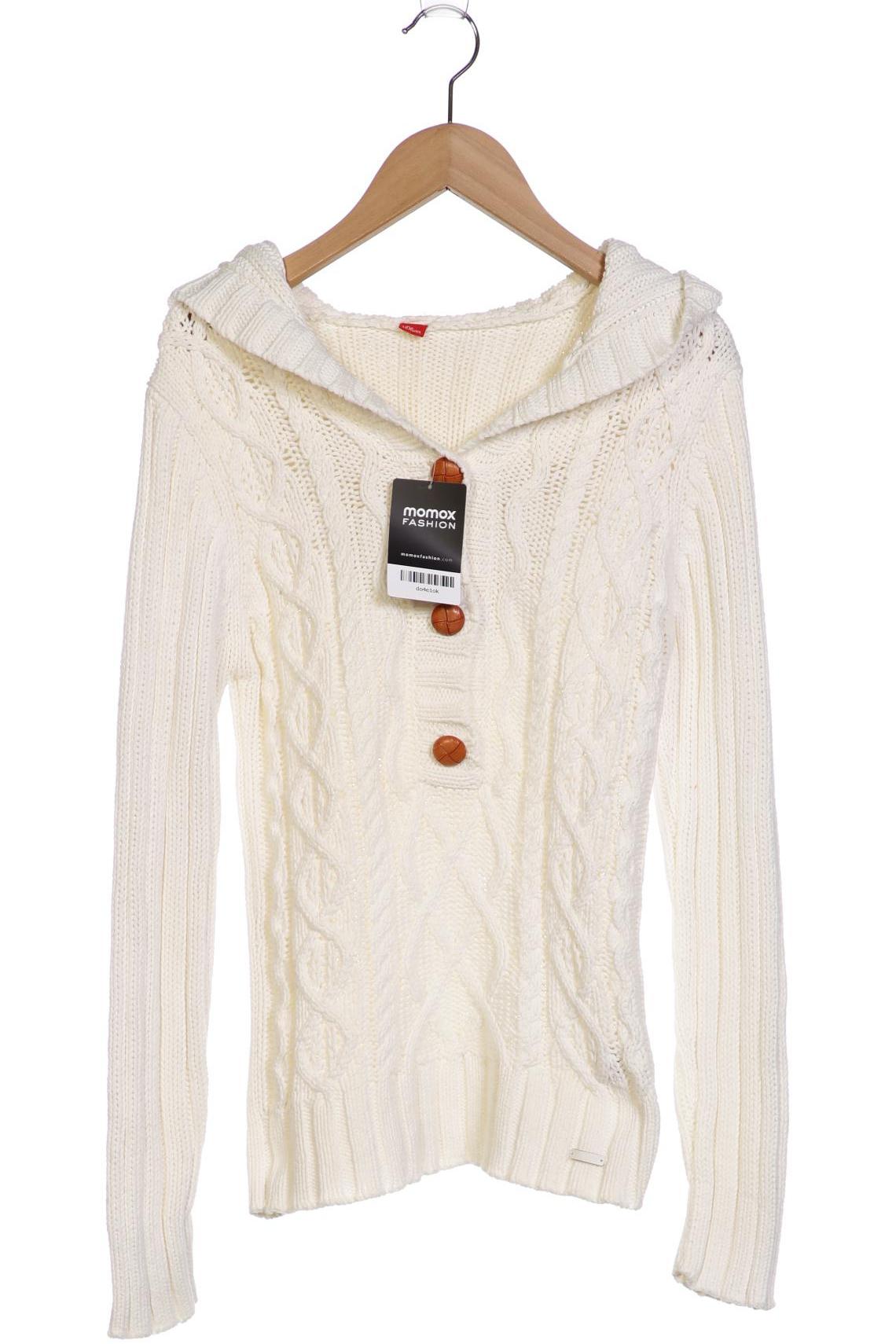 

s.Oliver Damen Pullover, weiß, Gr. 36