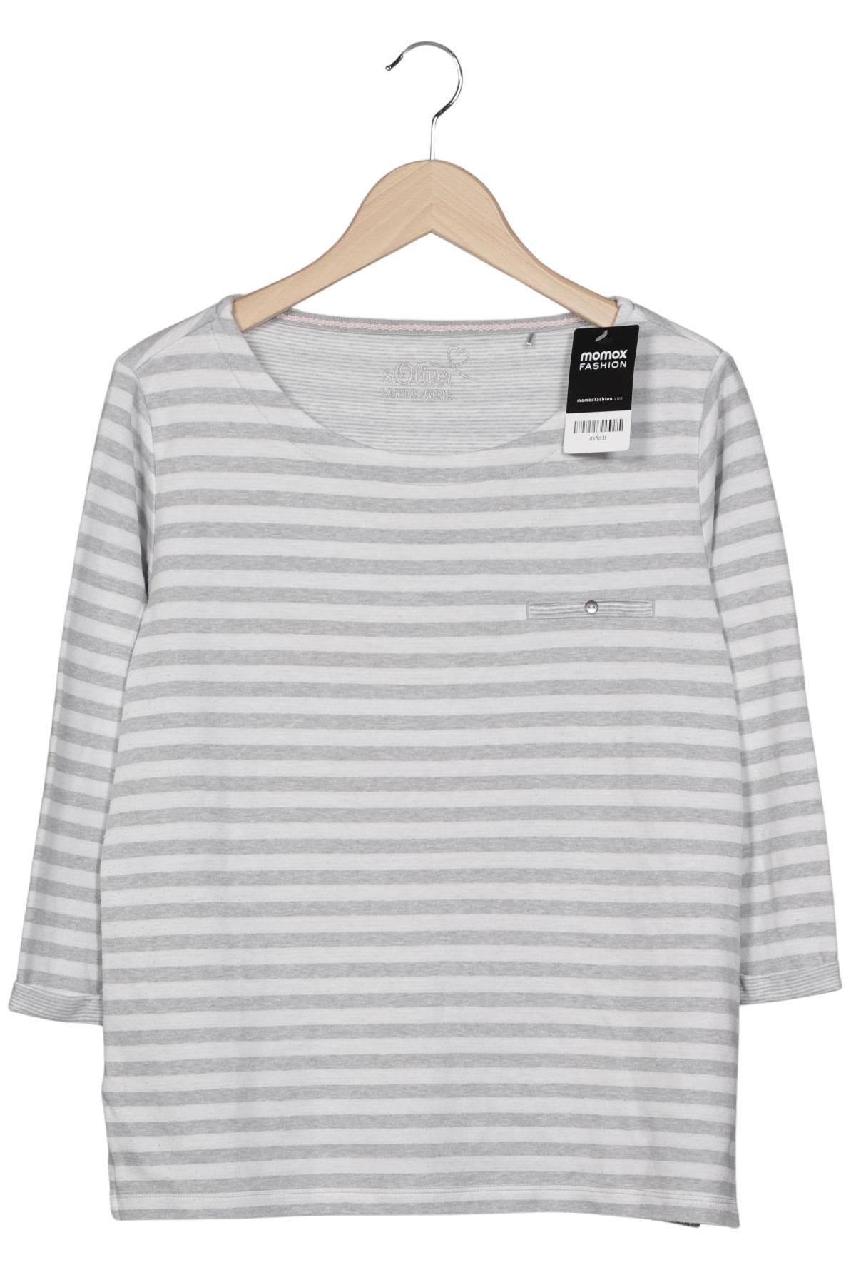 

s.Oliver Damen Langarmshirt, grau, Gr. 40