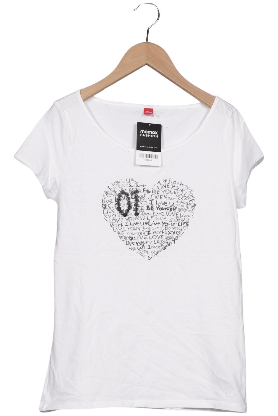 

s.Oliver Damen T-Shirt, weiß, Gr. 38