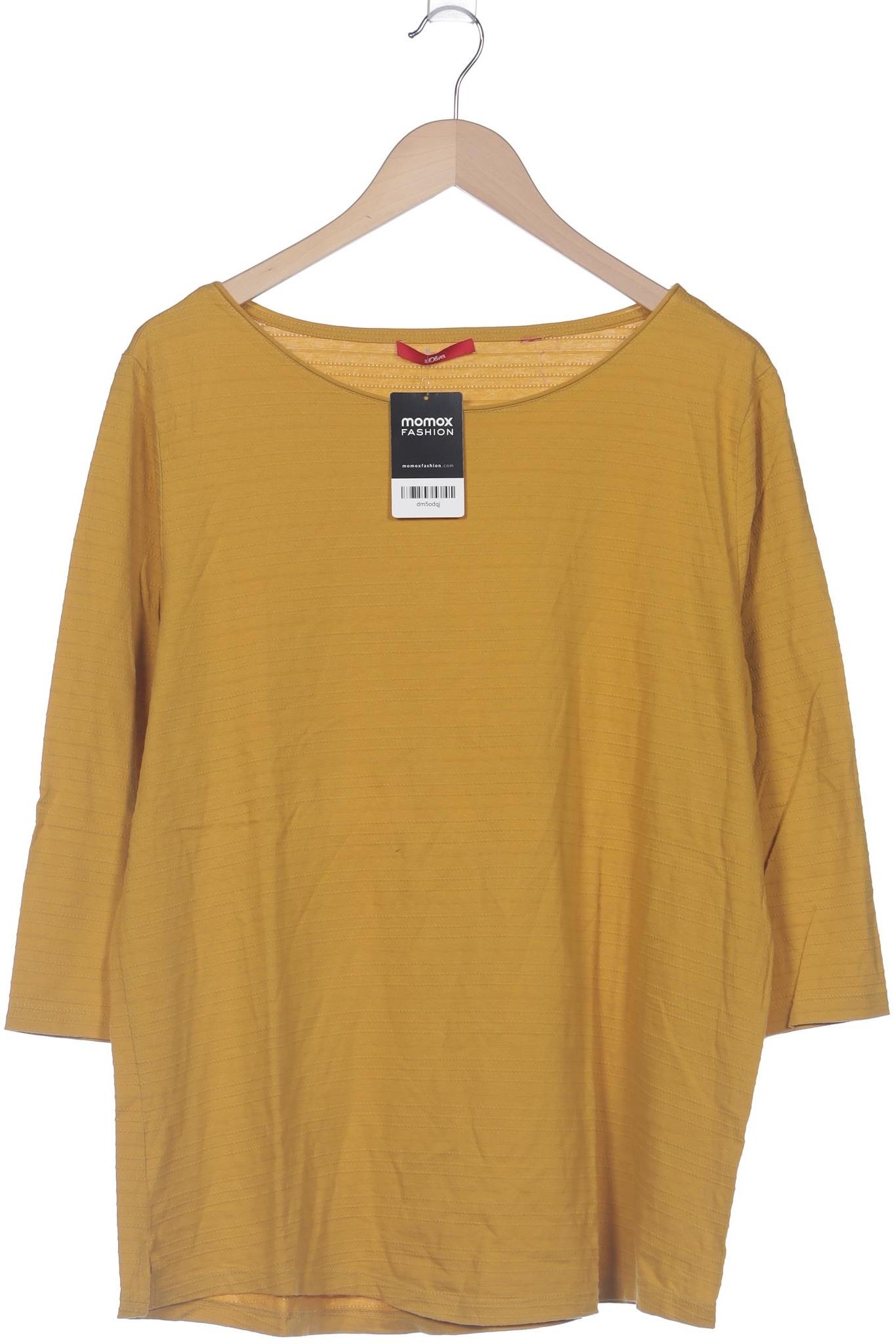 

s.Oliver Damen Langarmshirt, gelb, Gr. 44