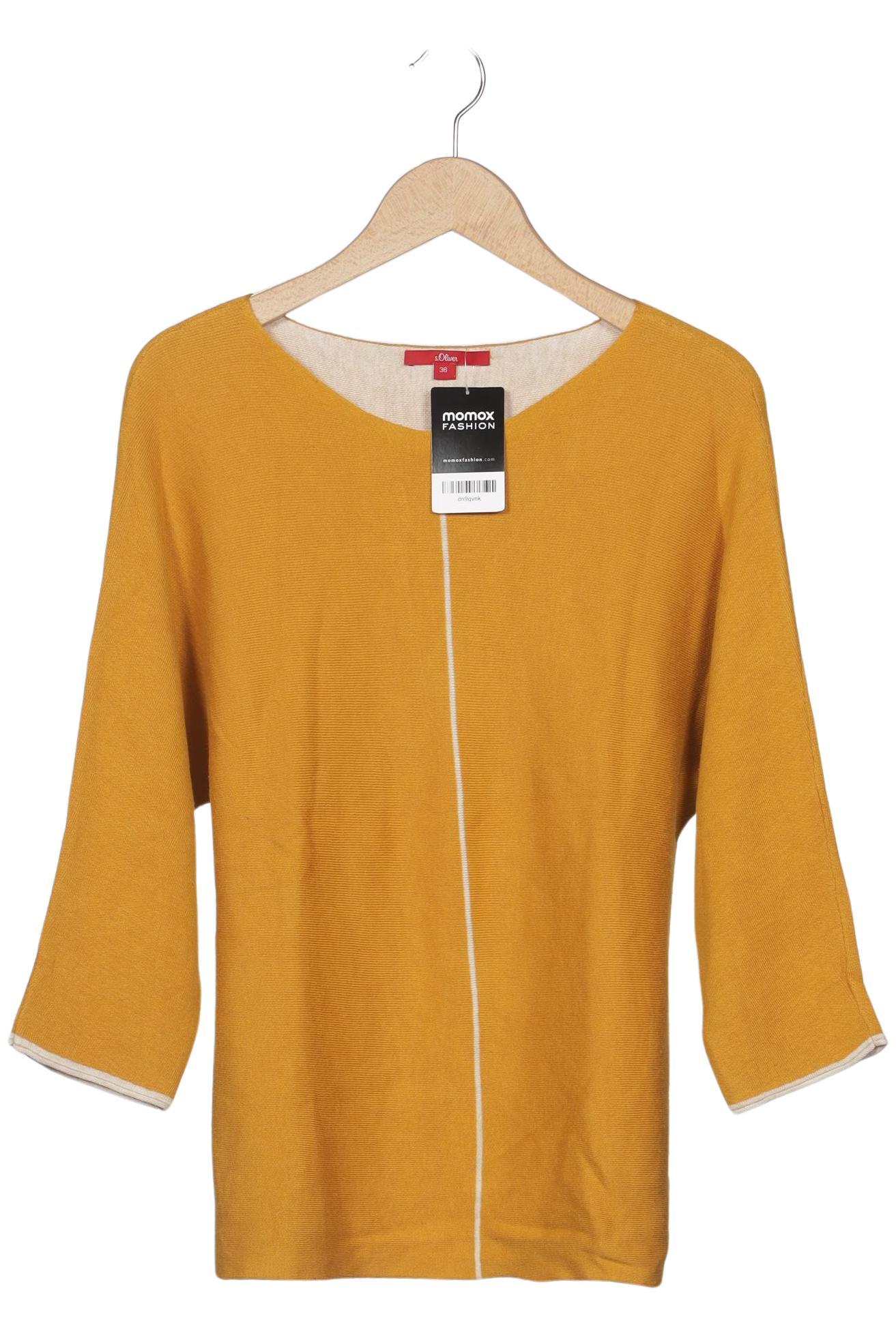 

s.Oliver Damen Pullover, gelb, Gr. 36