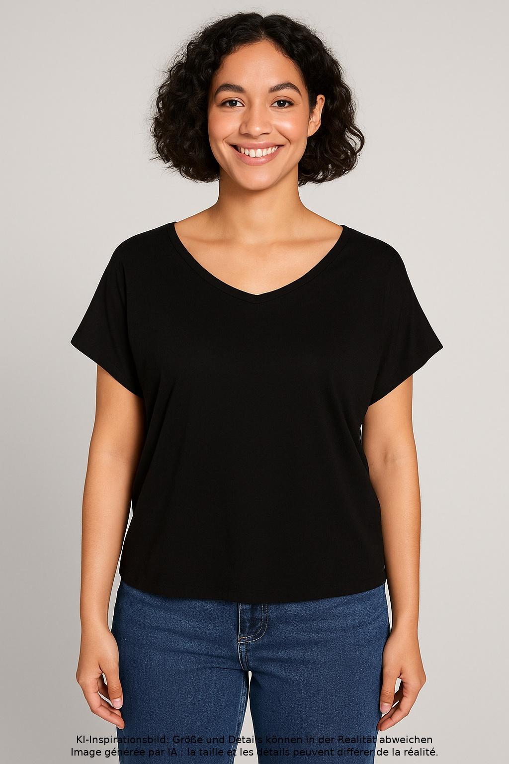 

s.Oliver Damen T-Shirt, schwarz, Gr. 44