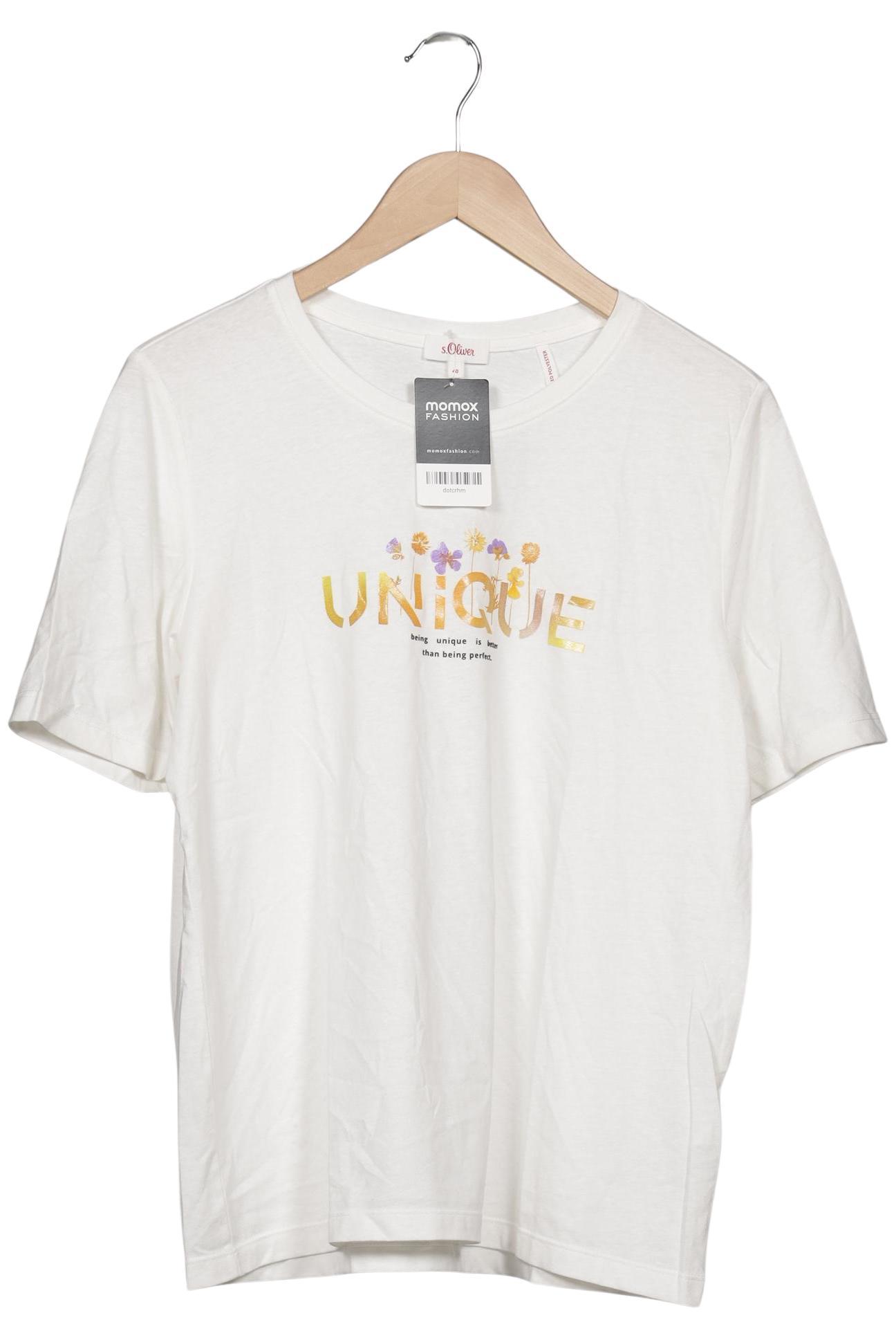 

s.Oliver Damen T-Shirt, weiß, Gr. 40