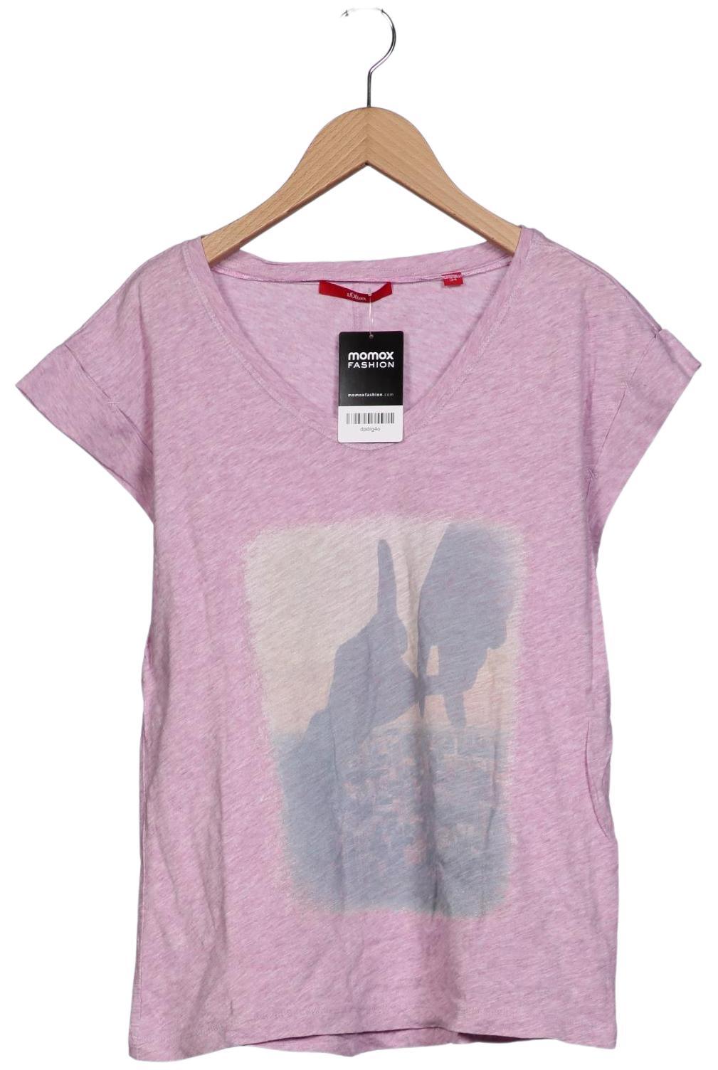 

s.Oliver Damen T-Shirt, flieder, Gr. 34