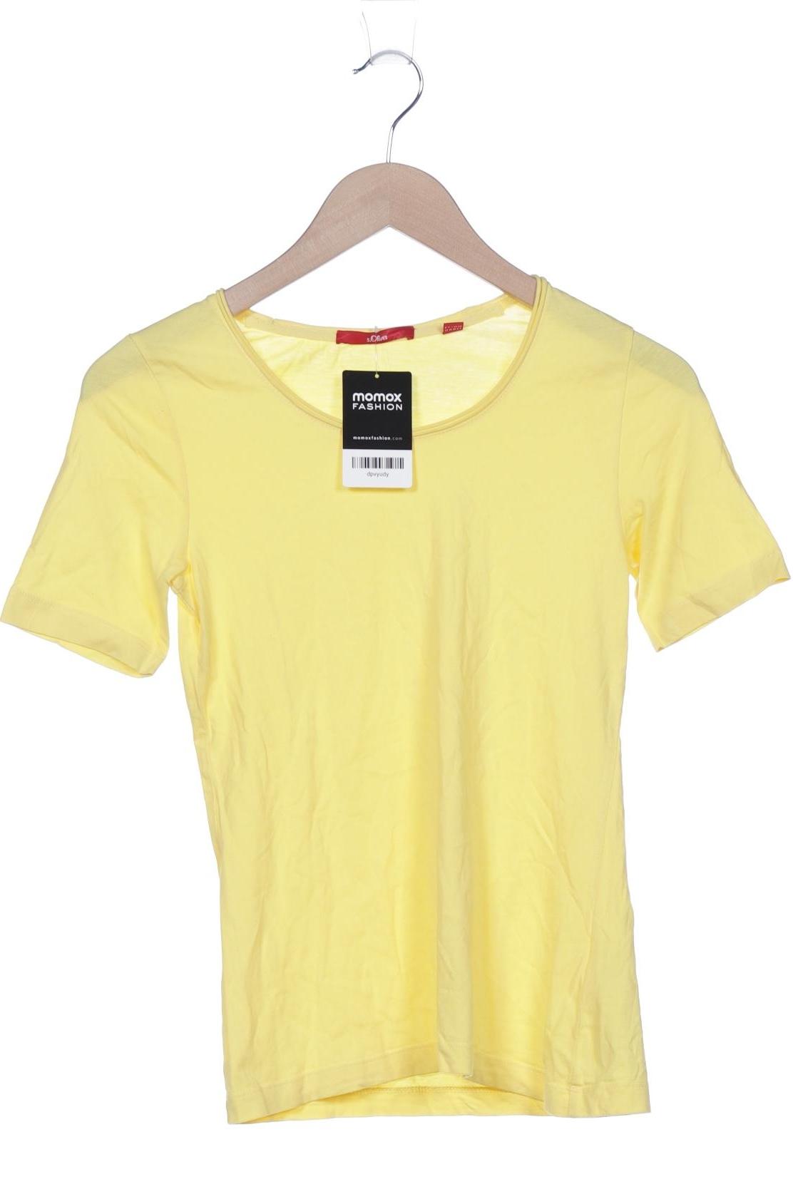 

s.Oliver Damen T-Shirt, gelb, Gr. 34