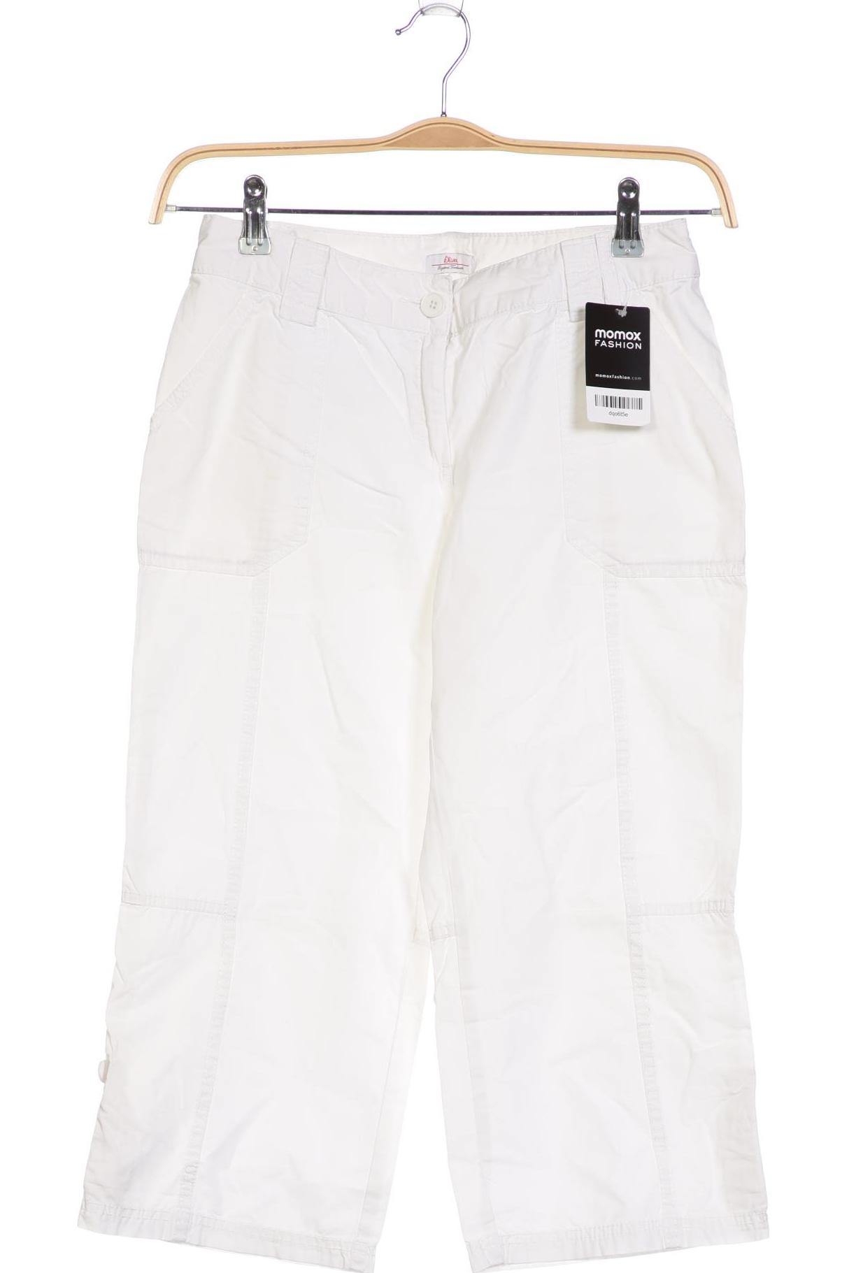 

s.Oliver Damen Stoffhose, weiß, Gr. 34