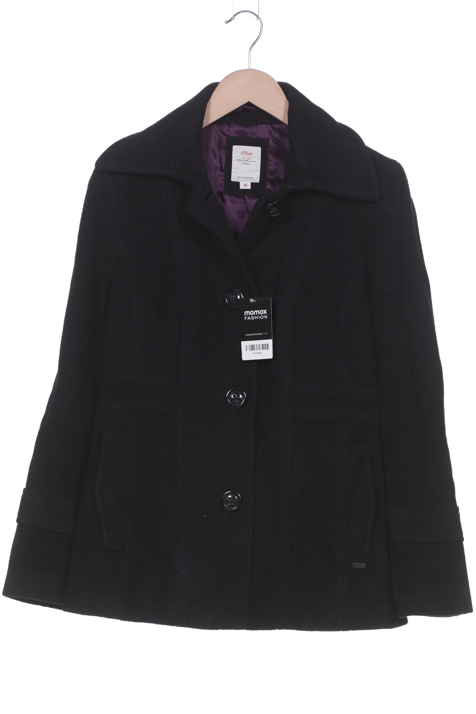 

s.Oliver Damen Jacke, schwarz, Gr. 36