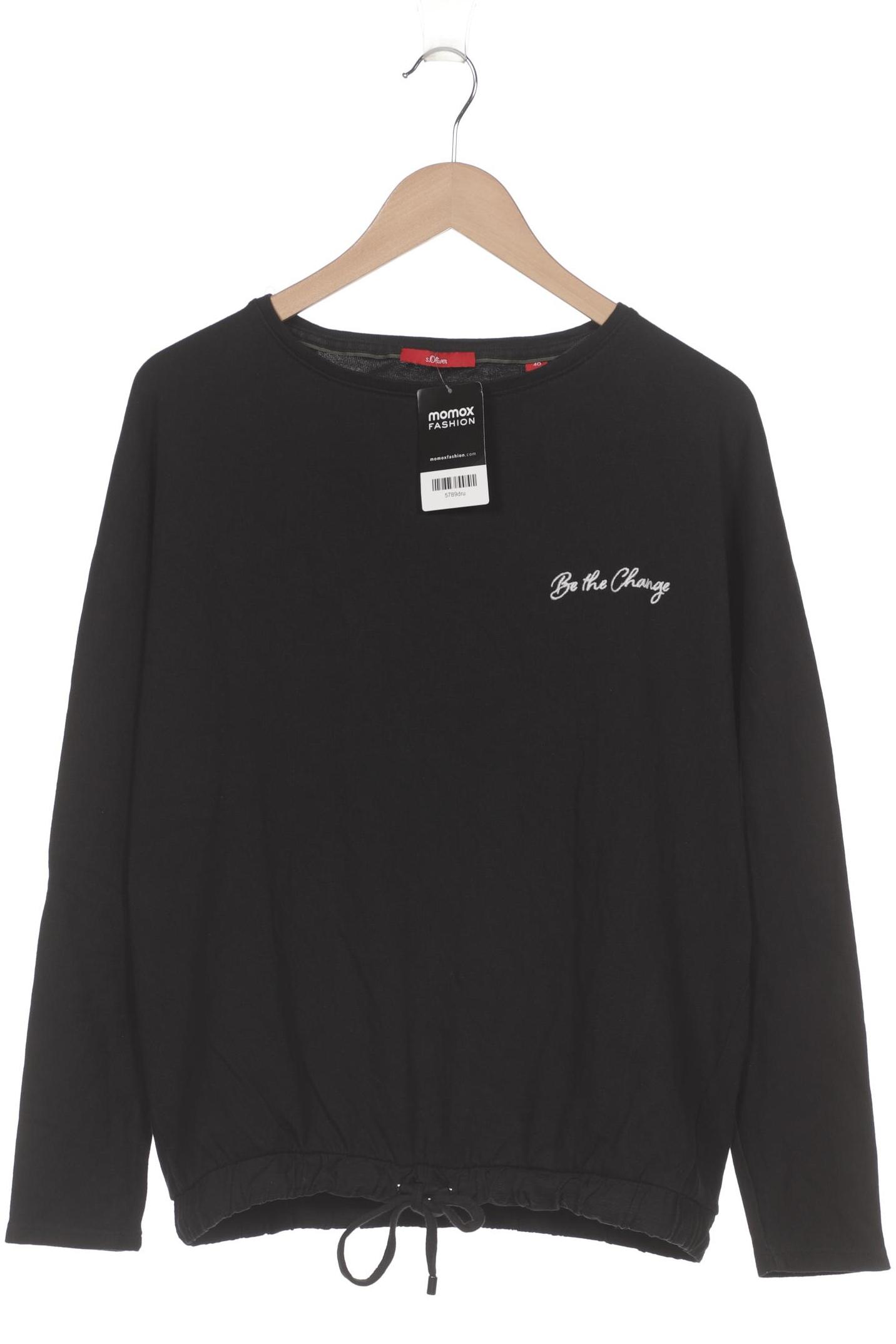 

s.Oliver Damen Sweatshirt, schwarz, Gr. 40