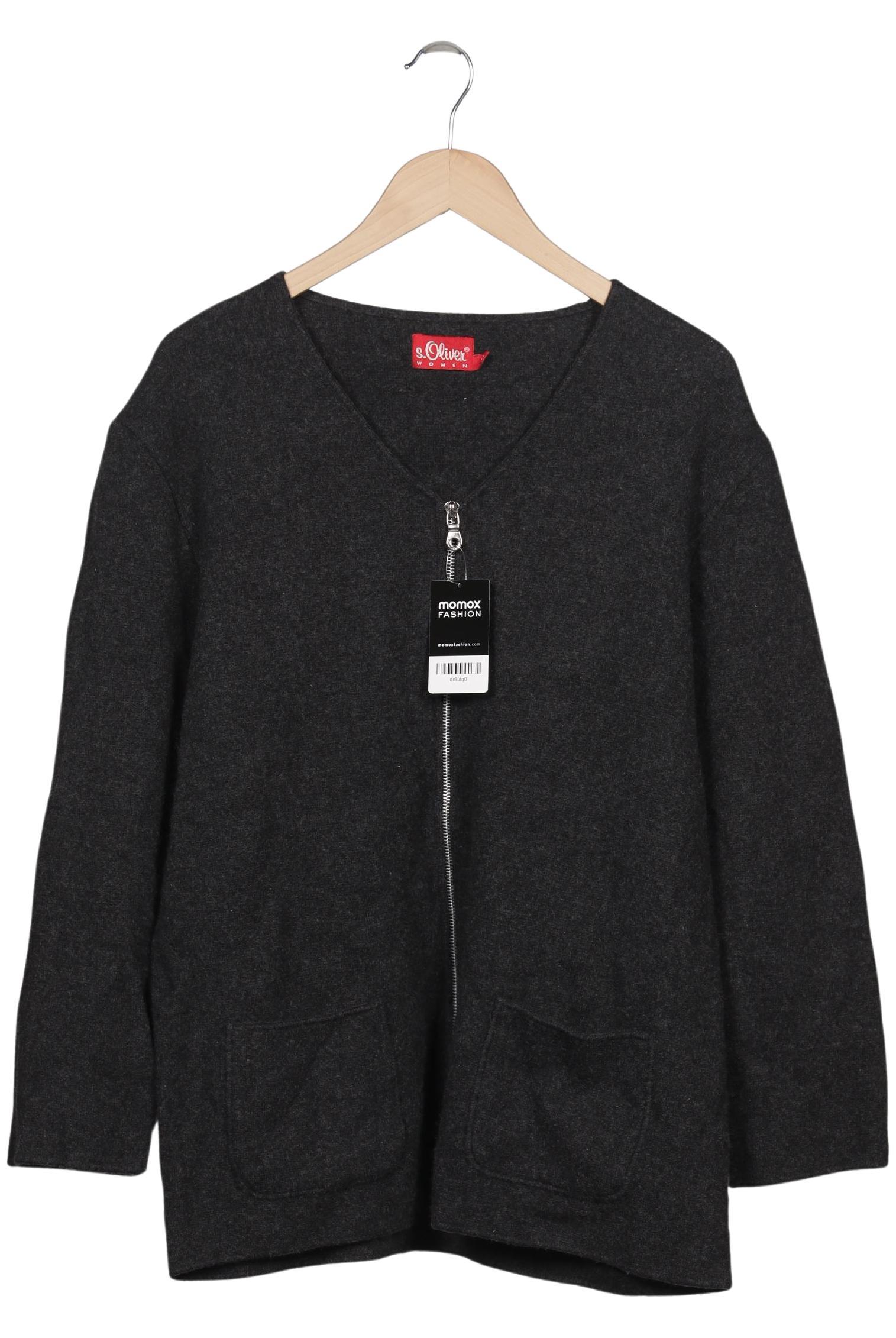 

s.Oliver Damen Strickjacke, schwarz, Gr. 42