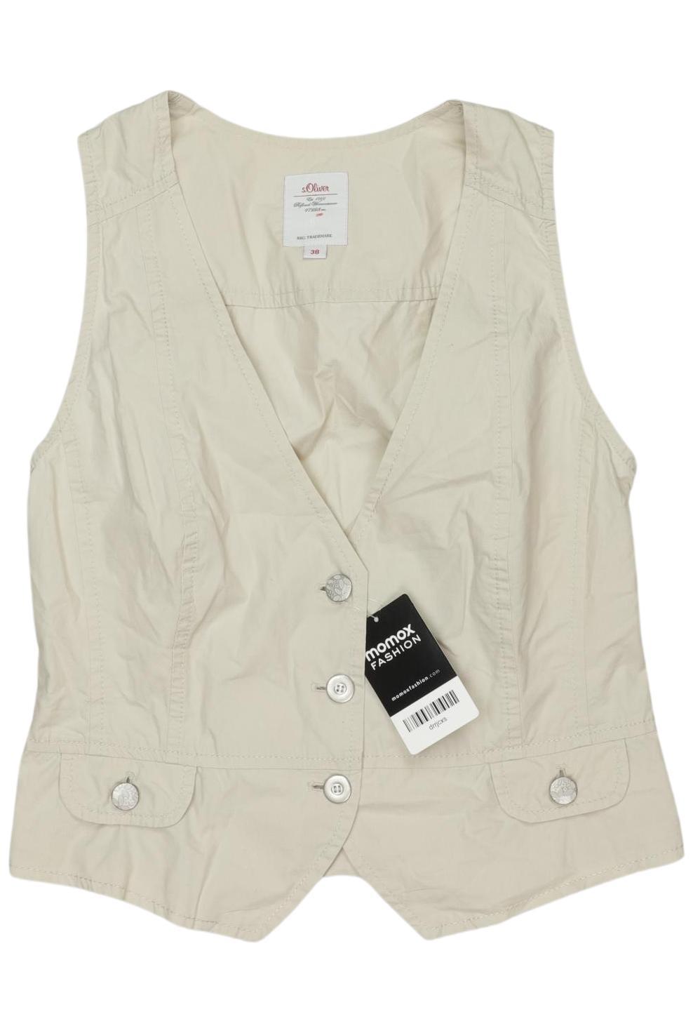 

s.Oliver Damen Weste, beige, Gr. 38