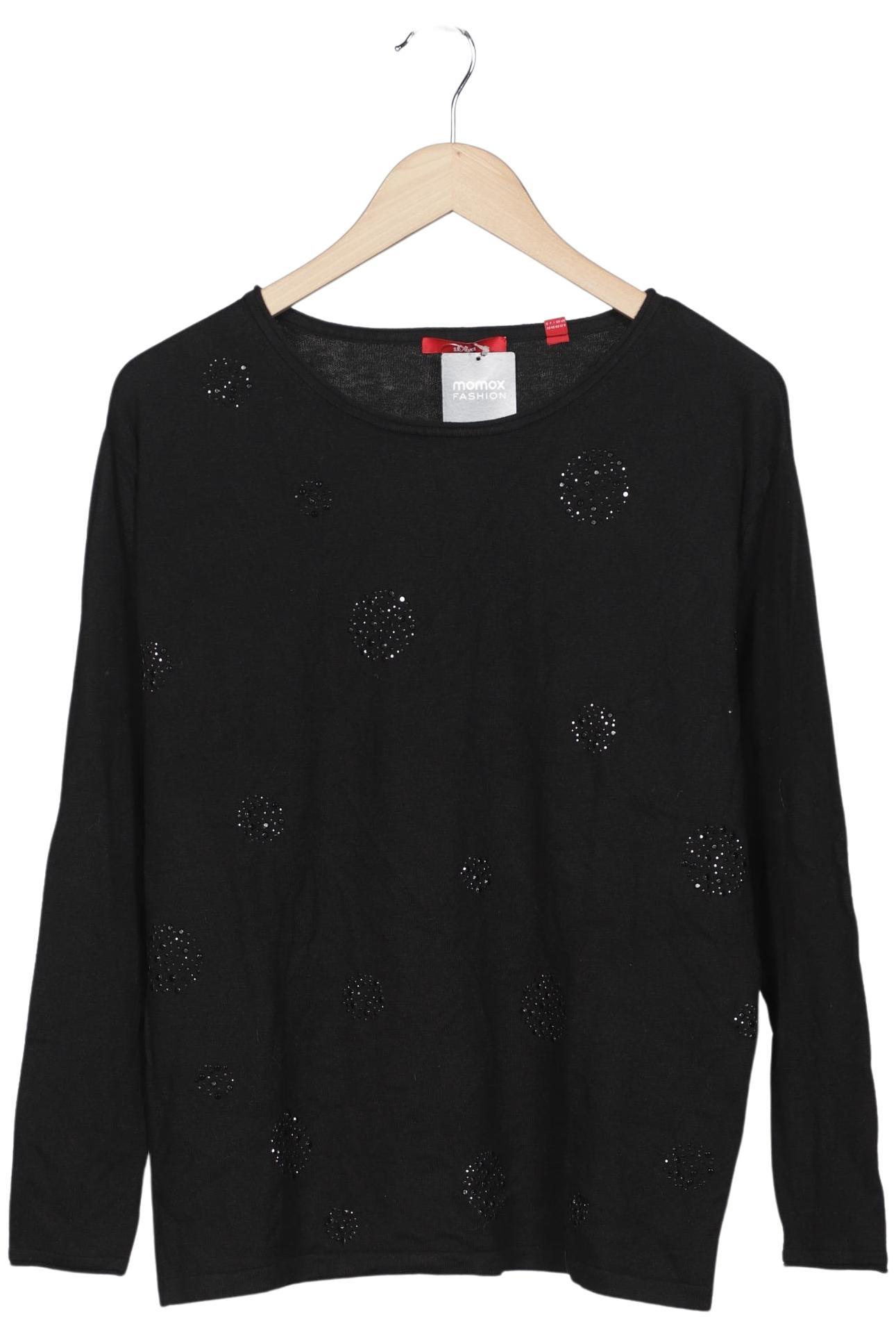 

s.Oliver Damen Pullover, schwarz, Gr. 38