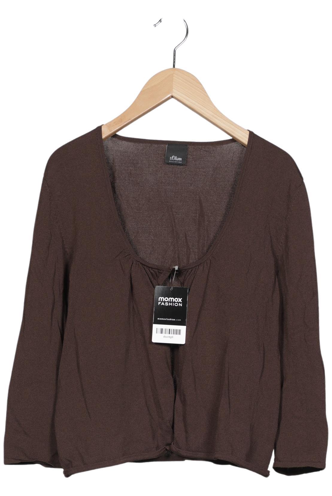 

s.Oliver Damen Strickjacke, braun, Gr. 42