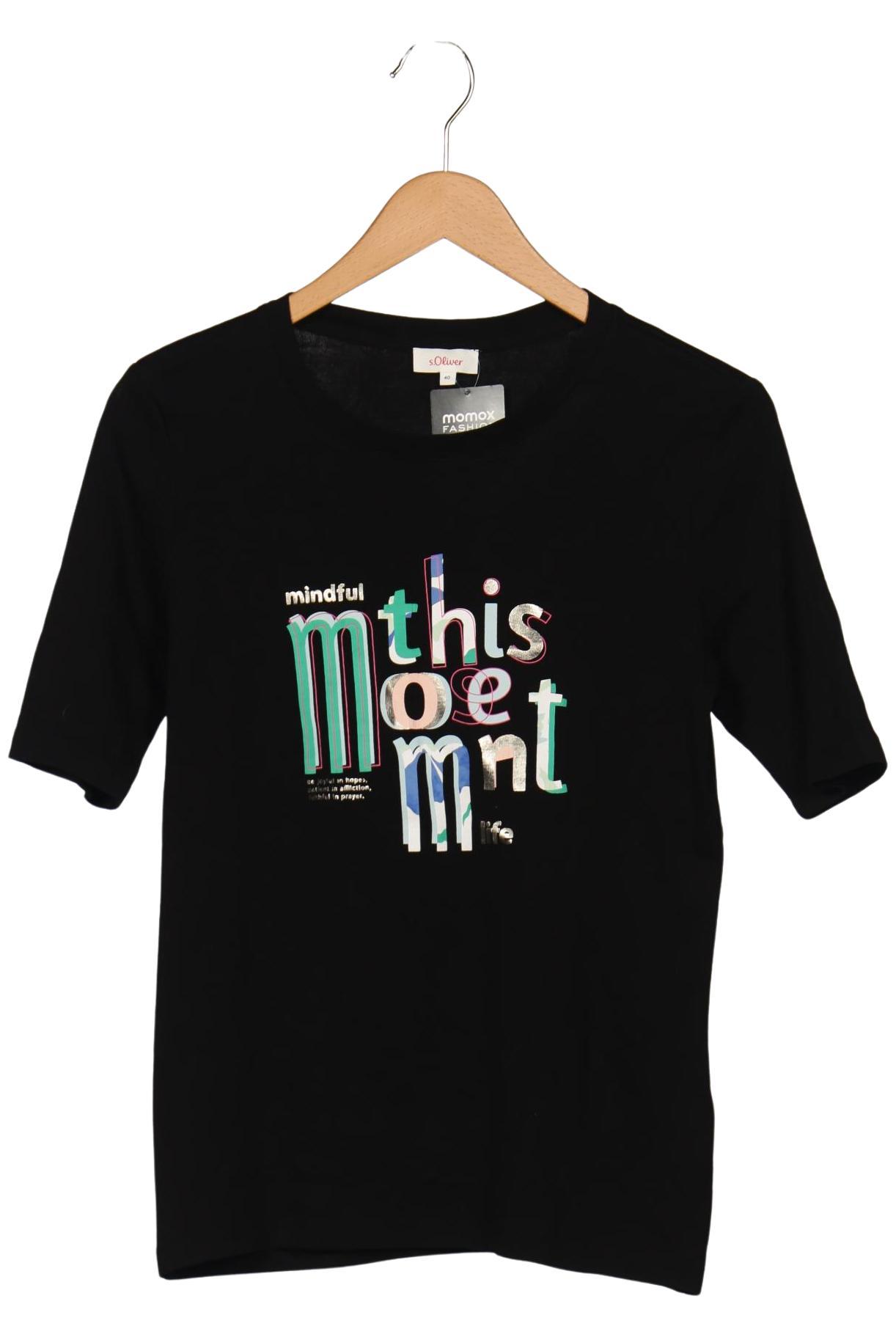 

s.Oliver Damen T-Shirt, schwarz, Gr. 40