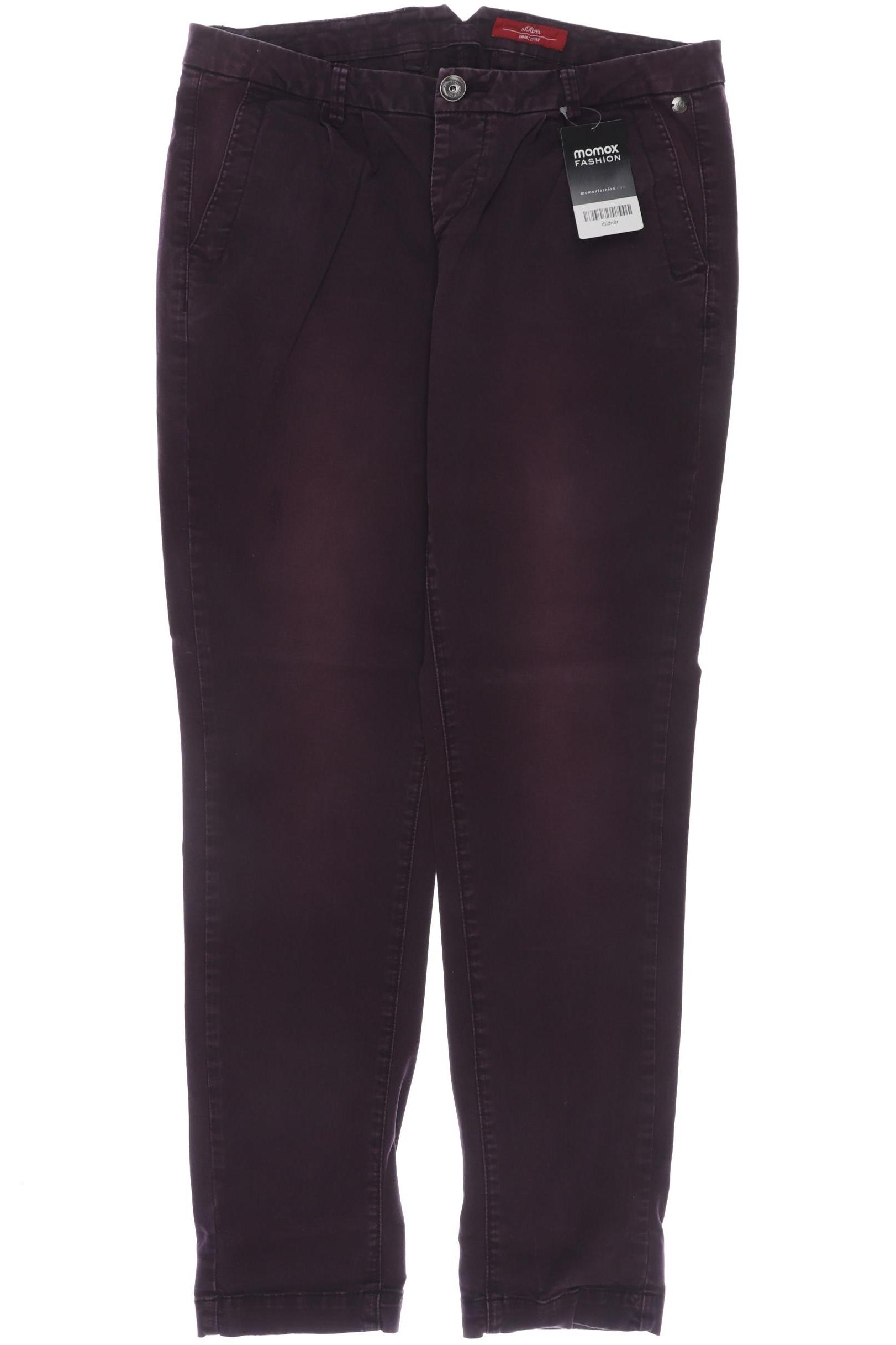 

s.Oliver Damen Stoffhose, bordeaux, Gr. 34