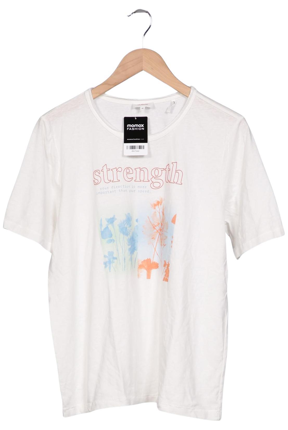 

s.Oliver Damen T-Shirt, weiß, Gr. 42