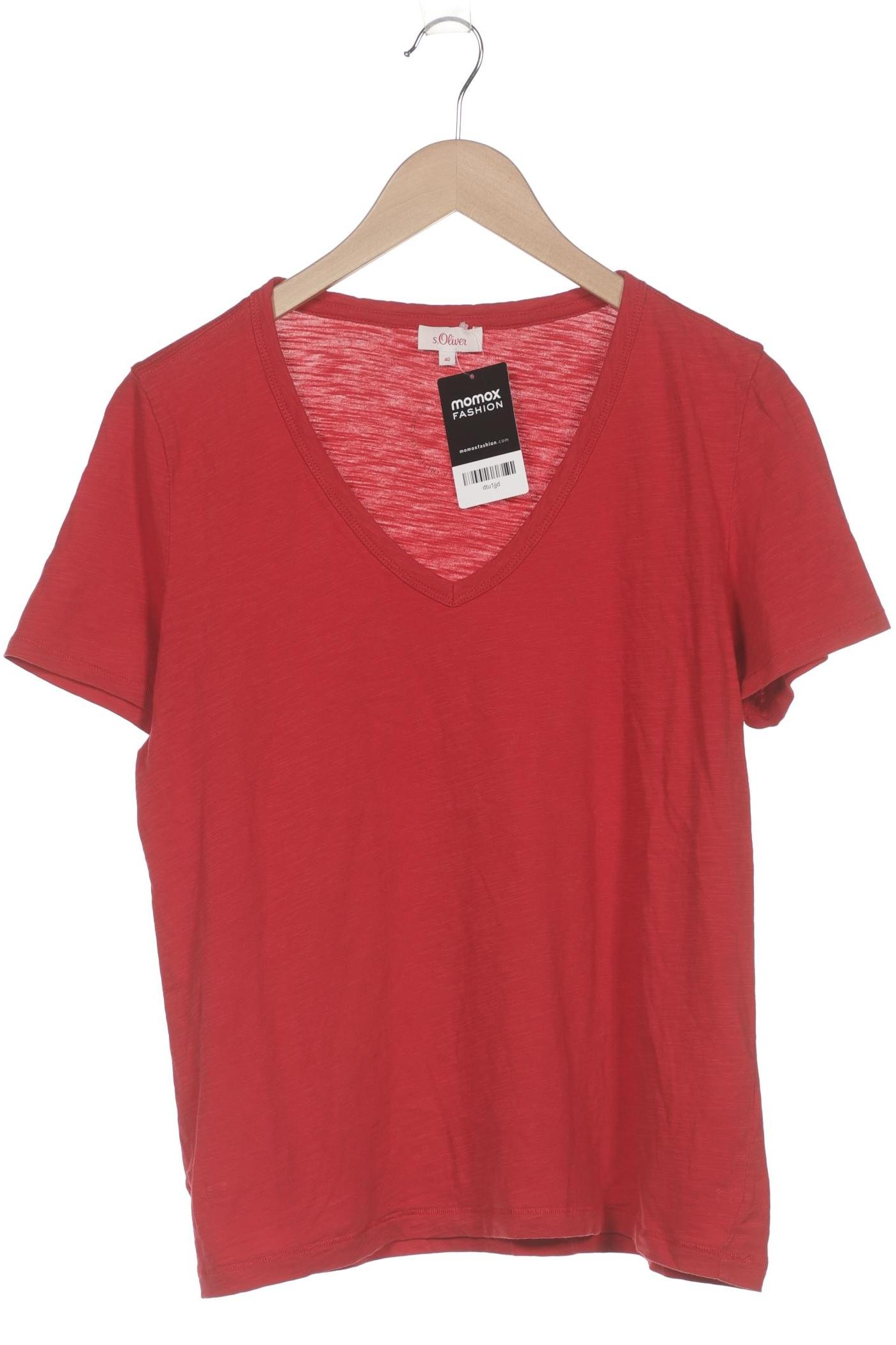 

s.Oliver Damen T-Shirt, rot, Gr. 40