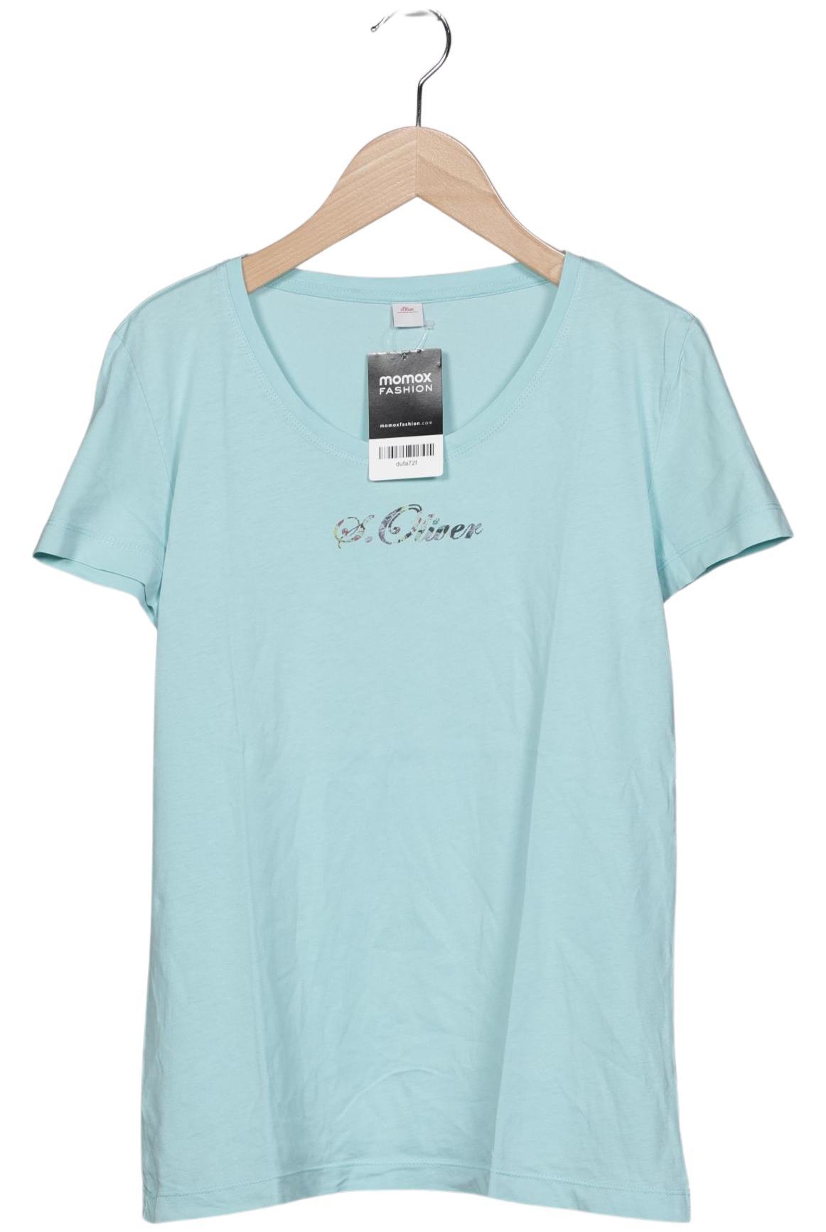 

s.Oliver Damen T-Shirt, blau, Gr. 40