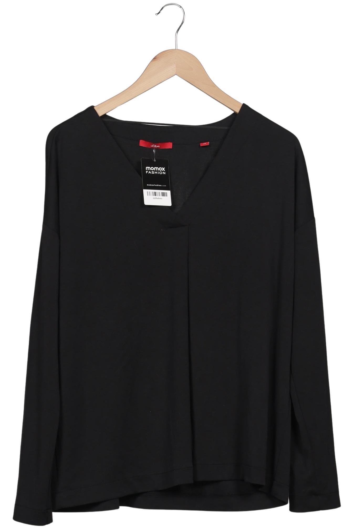Thumbnail - s.Oliver Damen Langarmshirt, schwarz, Gr. 46