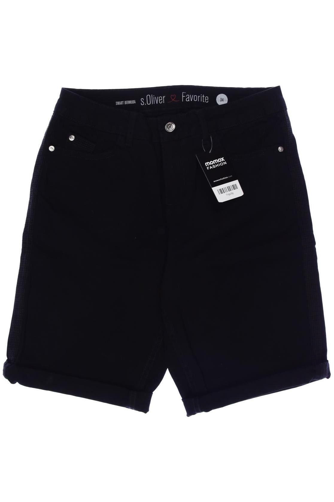 

s.Oliver Damen Shorts, schwarz, Gr. 34